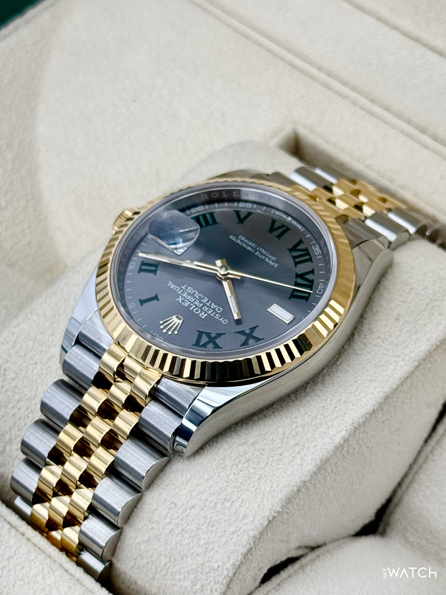 2025 Rolex Datejust 36mm 126233 Two-Tone Jubilee Wimbledon Dial - MyWatchLLC