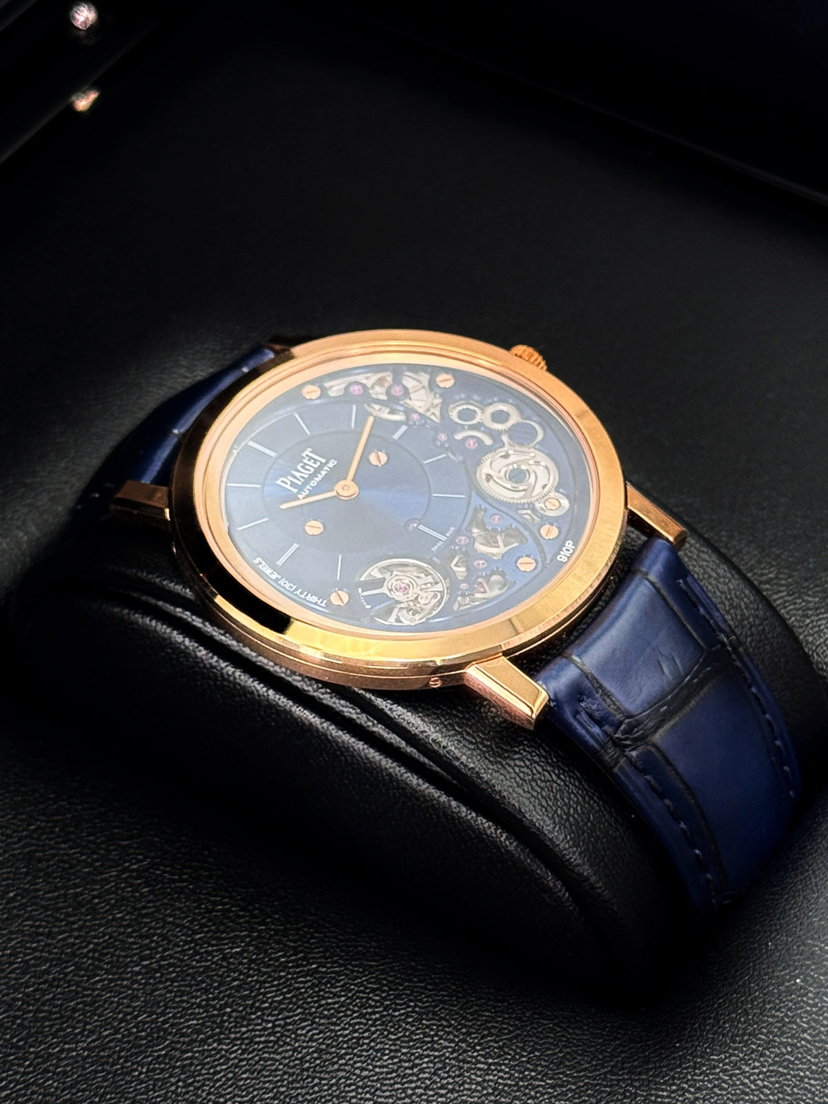 Piaget Altiplano 41mm G0A48125 Rose Gold Blue Dial