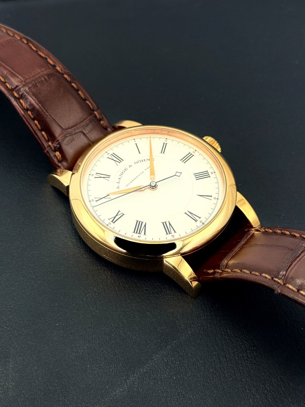 2007 A. Lange & Söhne Richard Lange 40.5mm 232.032 Rose Gold Silver Dial