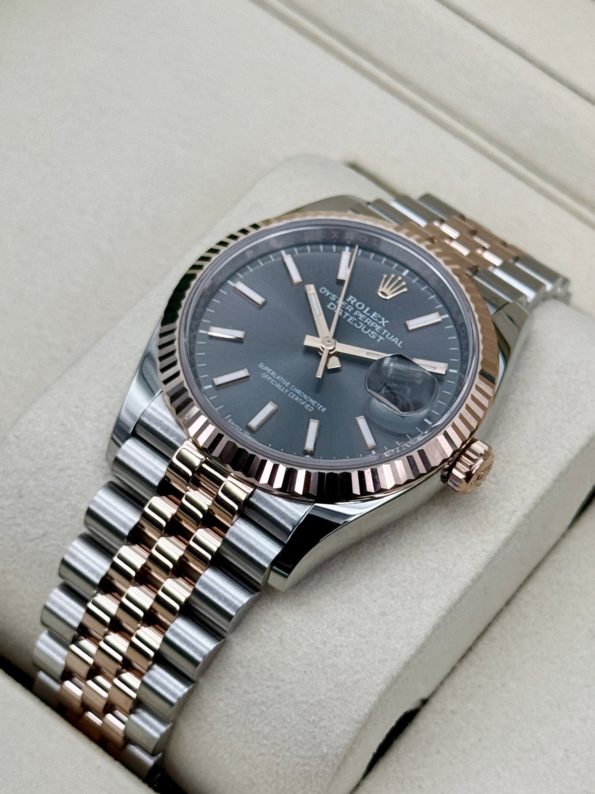 NEW 2026 Rolex Datejust 36mm 126231 Two-Tone Jubilee Slate Rhodium Dial