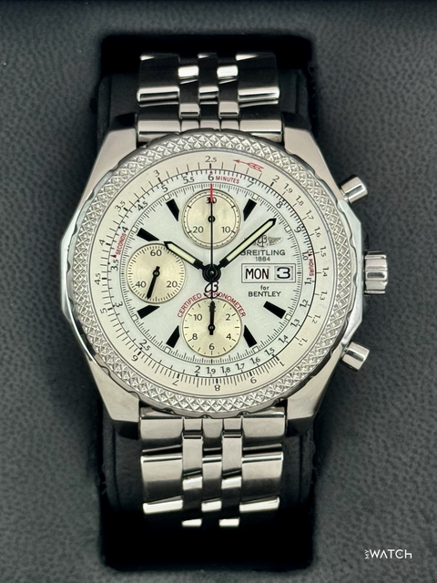 2008 Breitling Bentley GT 45mm A1336212 Stainless Steel White Dial