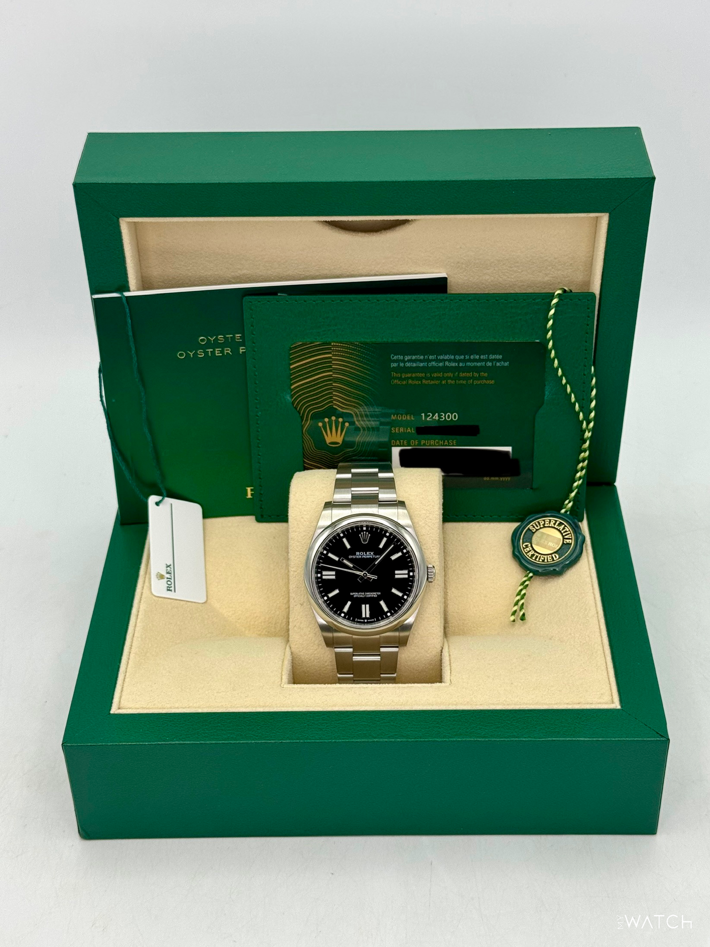 2023 Rolex Oyster Perpetual 41mm 124300 Black Dial - MyWatchLLC