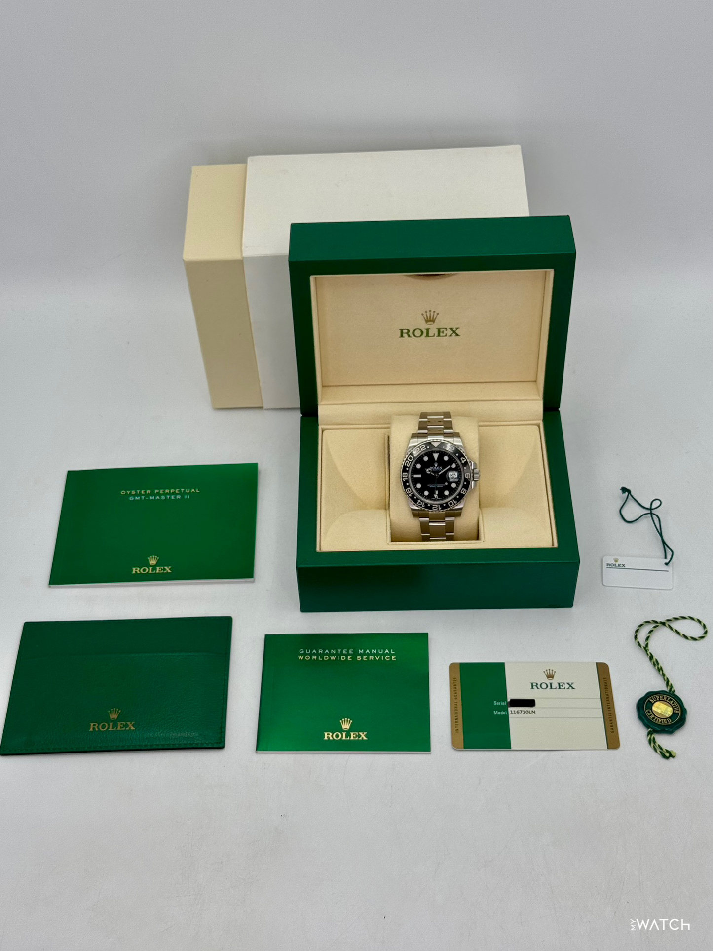 2016 Rolex GMT-Master II 40mm 116710LN Stainless Steel Black Dial - MyWatchLLC