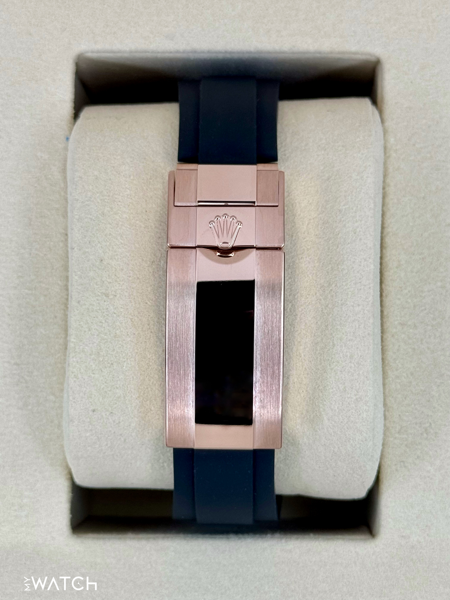 New 2025 Rolex Yacht-Master 40mm 126655 Rose Gold Oysterflex Black Dial