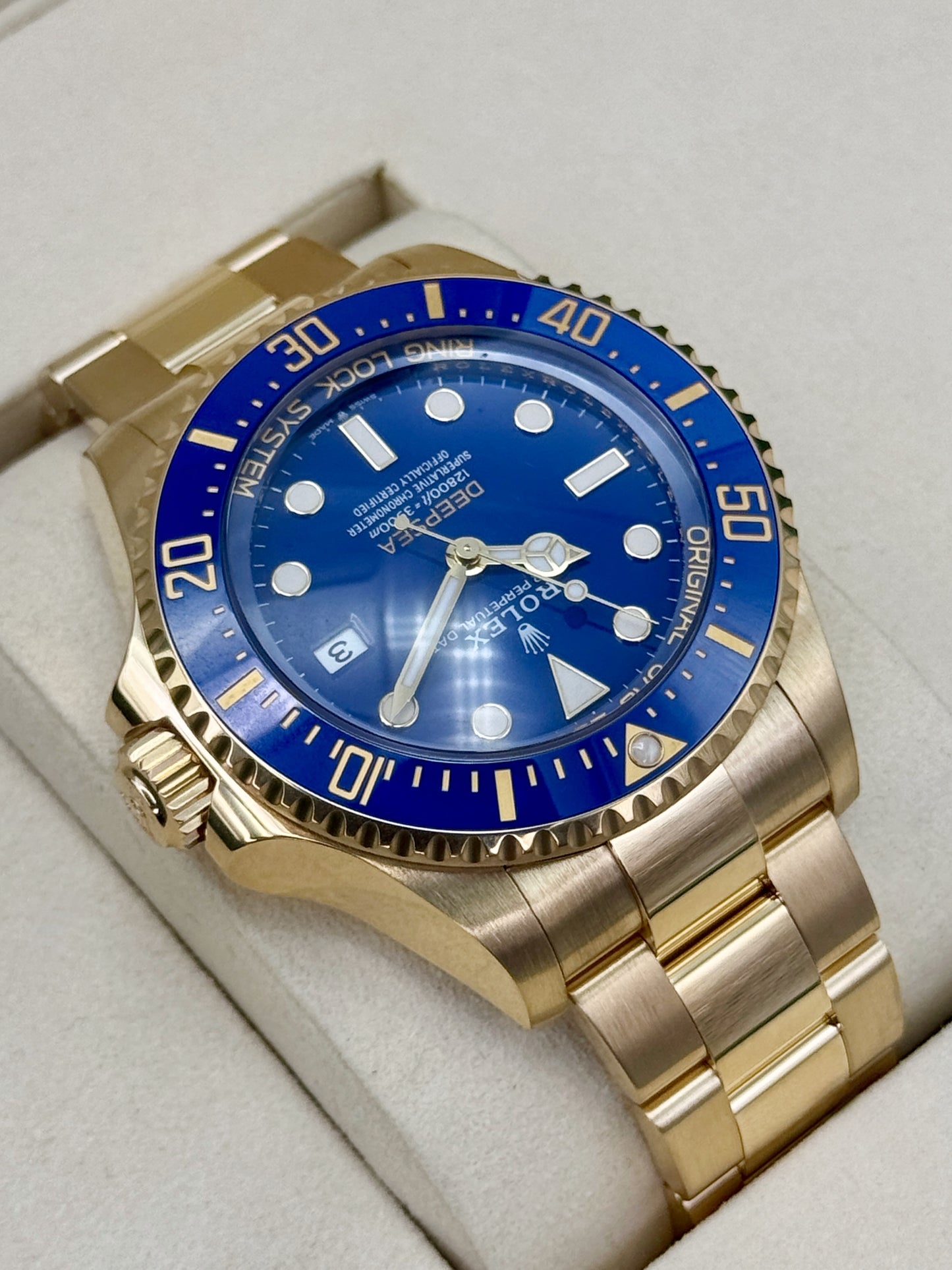 2026 Rolex Deepsea 44mm 136668LB 18K Yellow Gold Blue Dial