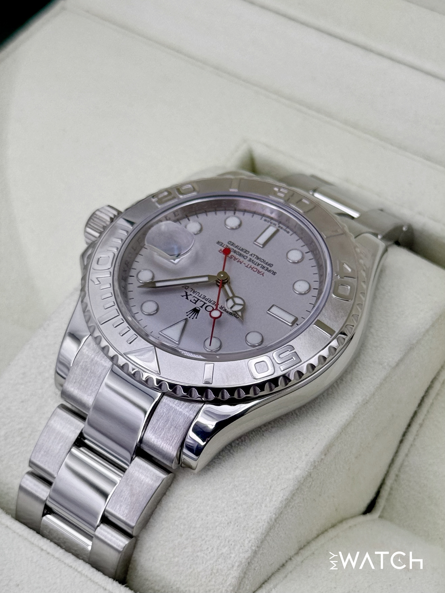 2012 Rolex Yacht-Master 40mm 16622 Platinum Bezel and Dial