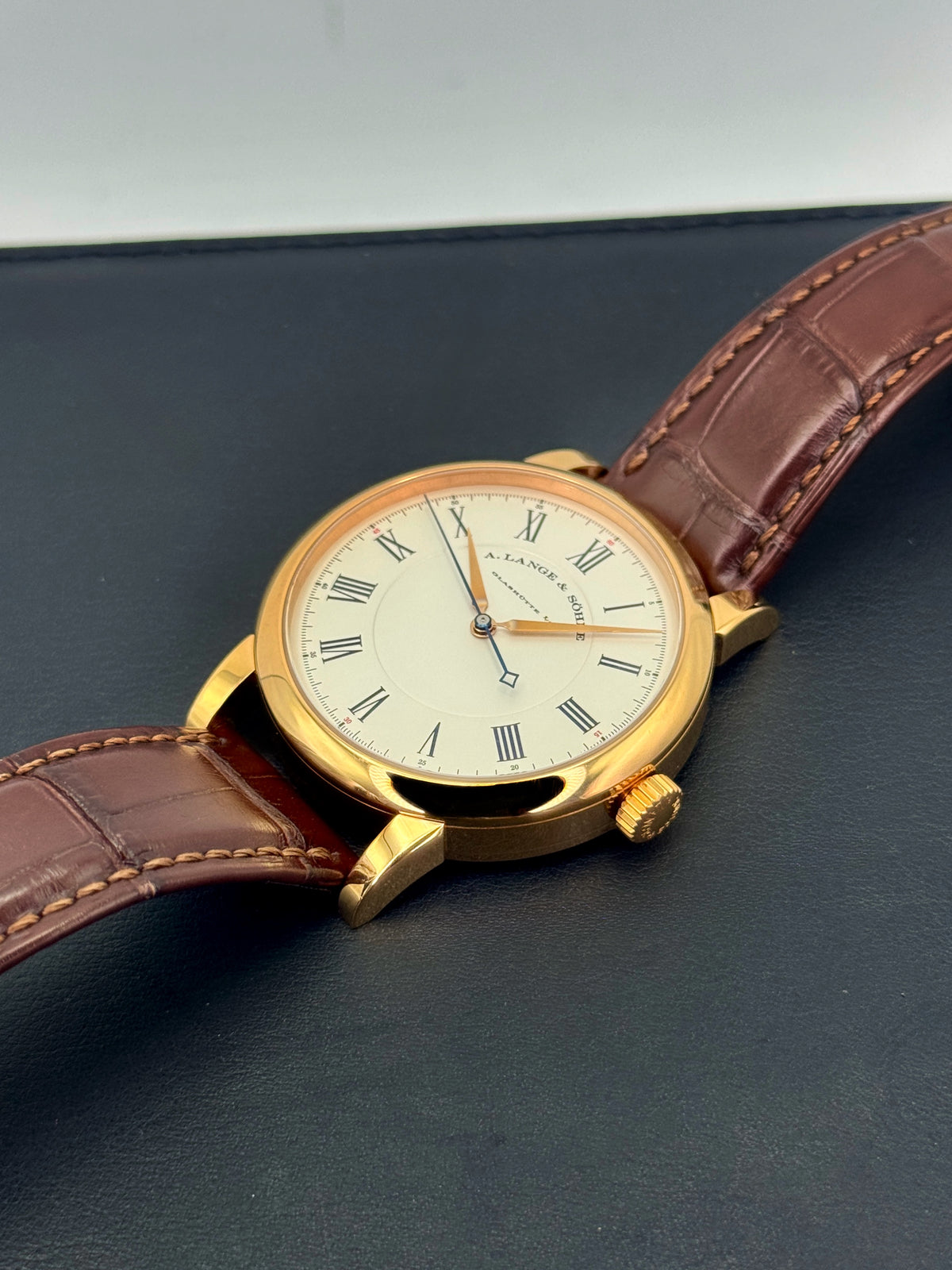 2007 A. Lange & Söhne Richard Lange 40.5mm 232.032 Rose Gold Silver Dial