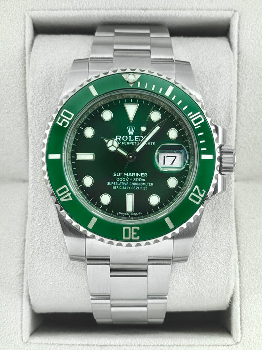 2020 Rolex Submariner Hulk 40mm 116610LV Green Dial