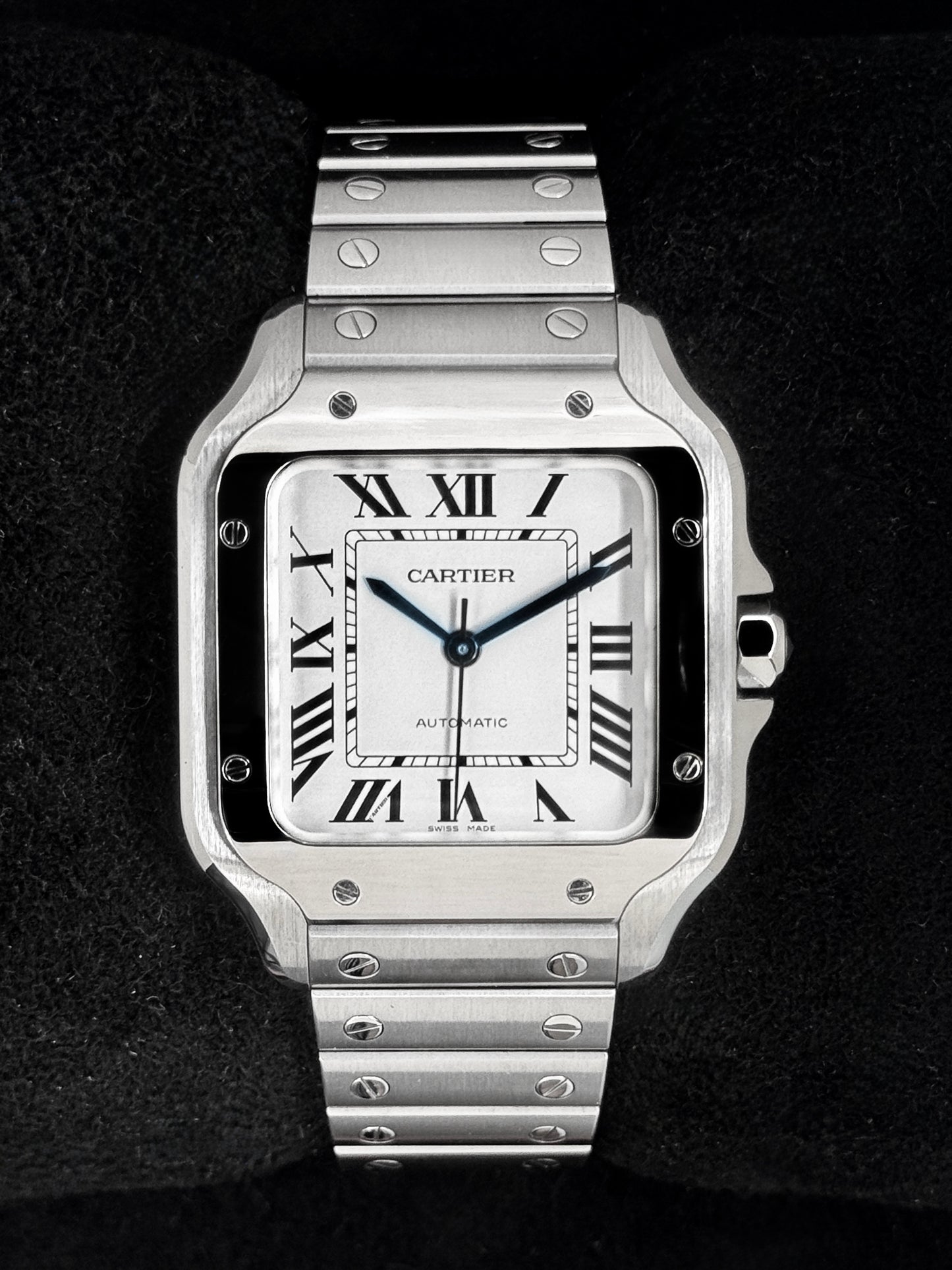 2023 Cartier Santos De Cartier 35.1mm WSSA0029 Stainless Steel White Dial