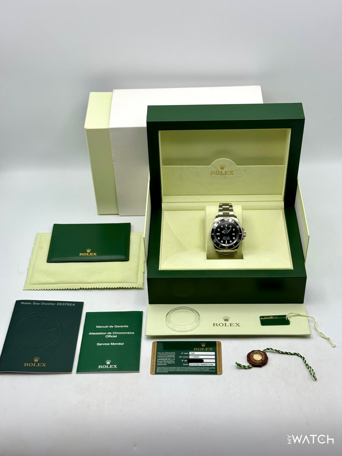 2015 Rolex Deepsea 44mm 116660 Stainless Steel Black Dial - MyWatchLLC