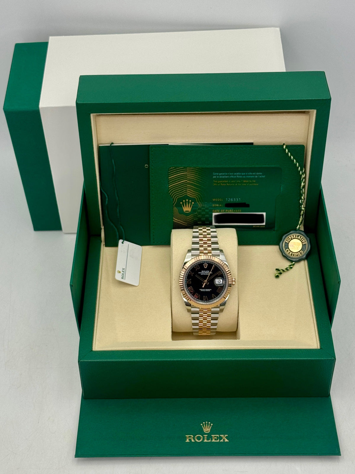 NEW 2026 Rolex Datejust 41mm 126331 Two-Tone Black Roman Numeral Dial
