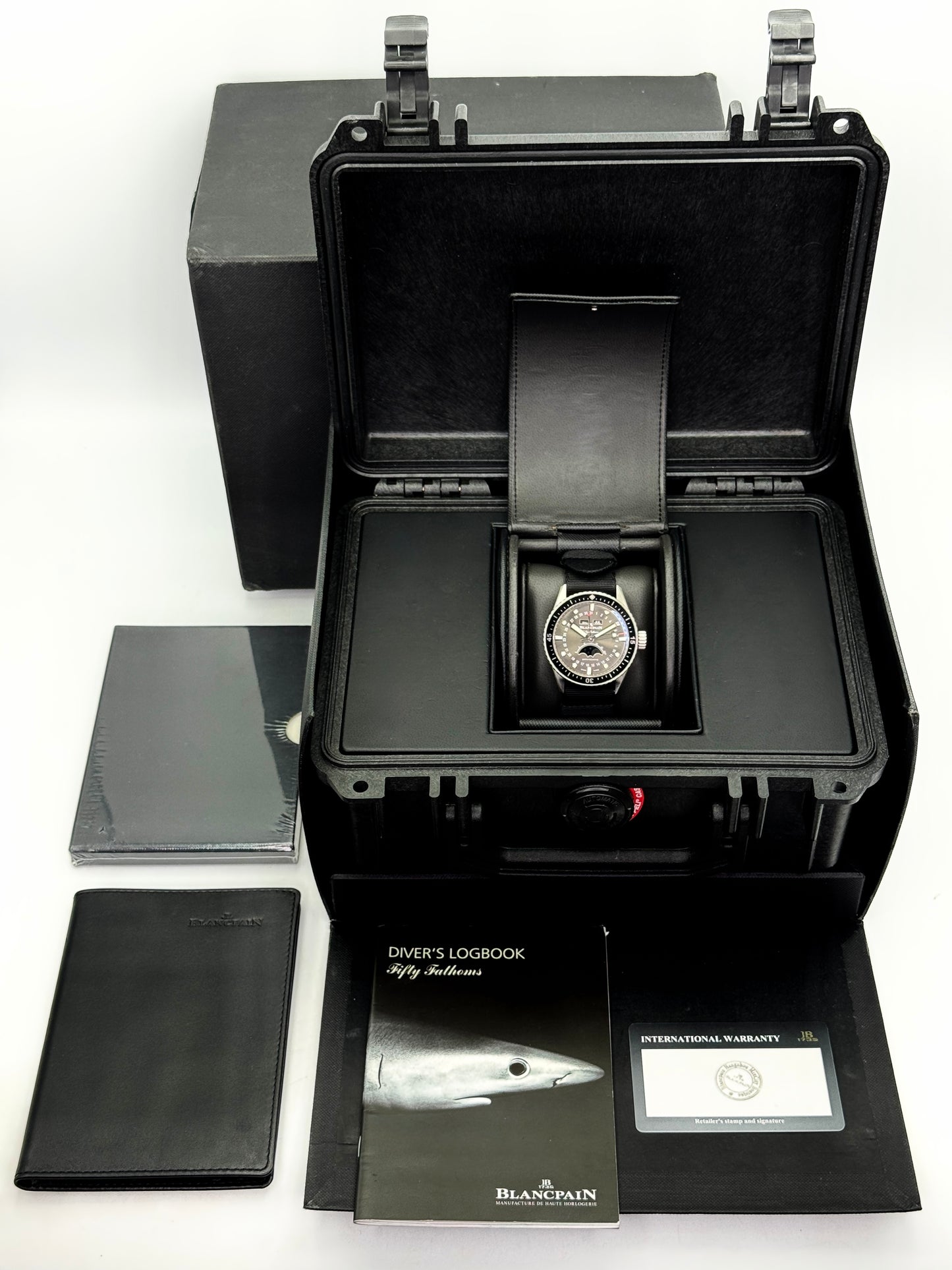 2021 Blancpain Fifty Fathoms Bathyscaphe 43mm 5054-1110-B52A Black Dial