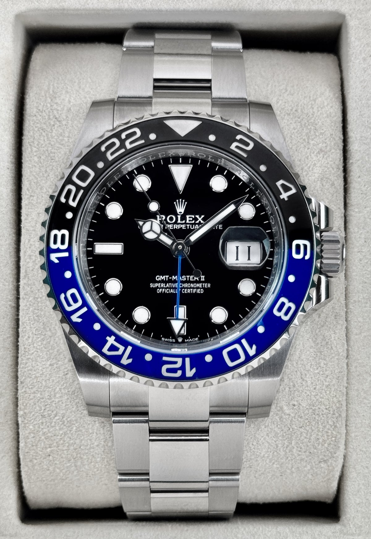 NEW 2026 Rolex GMT-Master II Batman 40mm 126710BLNR Oyster (NEW STYLE CARD)
