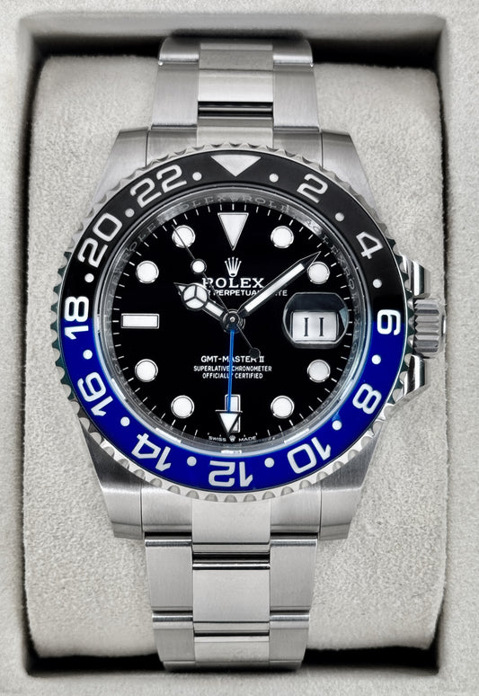 NEW 2026 Rolex GMT-Master II Batman 40mm 126710BLNR Oyster (NEW STYLE CARD)