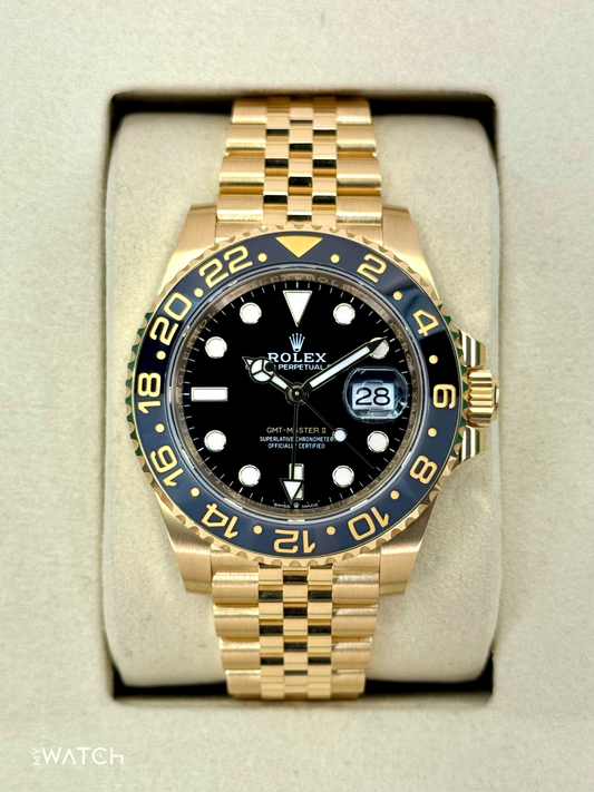 NEW 2025 Rolex GMT-Master II 40mm 126718GRNR Jubilee Black Dial