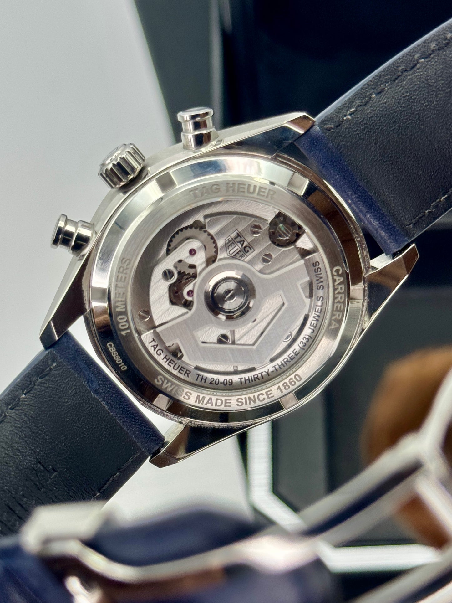 2023 TAG Heuer Carrera Tourbillon Chronograph 42mm CBS5010.FC6543 Blue Dial
