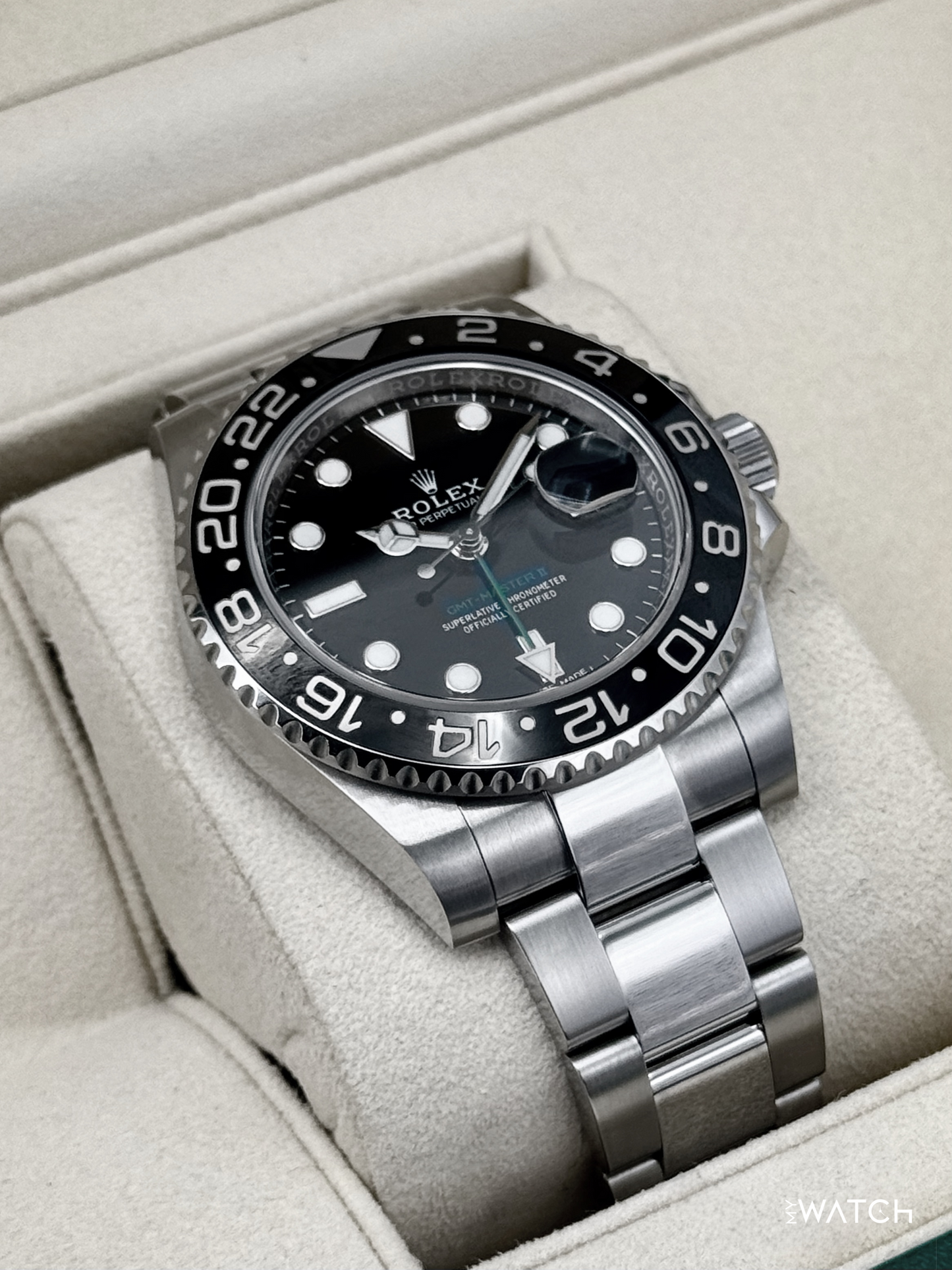 2019 Rolex GMT-Master II 40mm 116710LN Stainless Steel Black Dial - MyWatchLLC