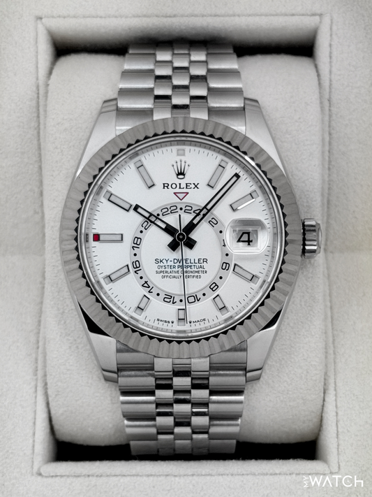 2023 Rolex Sky-Dweller 42mm 336934 Jubilee White Dial