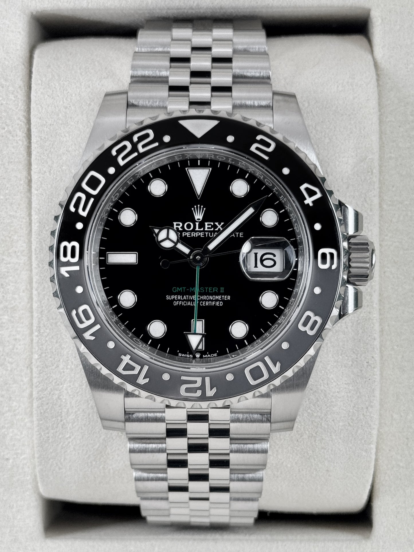 NEW 2026 Rolex GMT-Master II Bruce Wayne 40mm 126710GRNR Jubilee (NEW STYLE CARD)