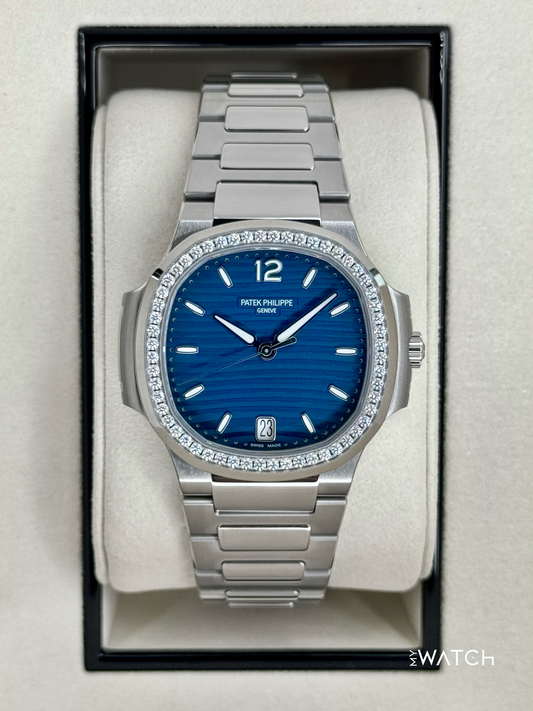 NEW 2025 Patek Philippe Nautilus 35.2mm 7118/1200A-001 Stainless Steel Blue Dial