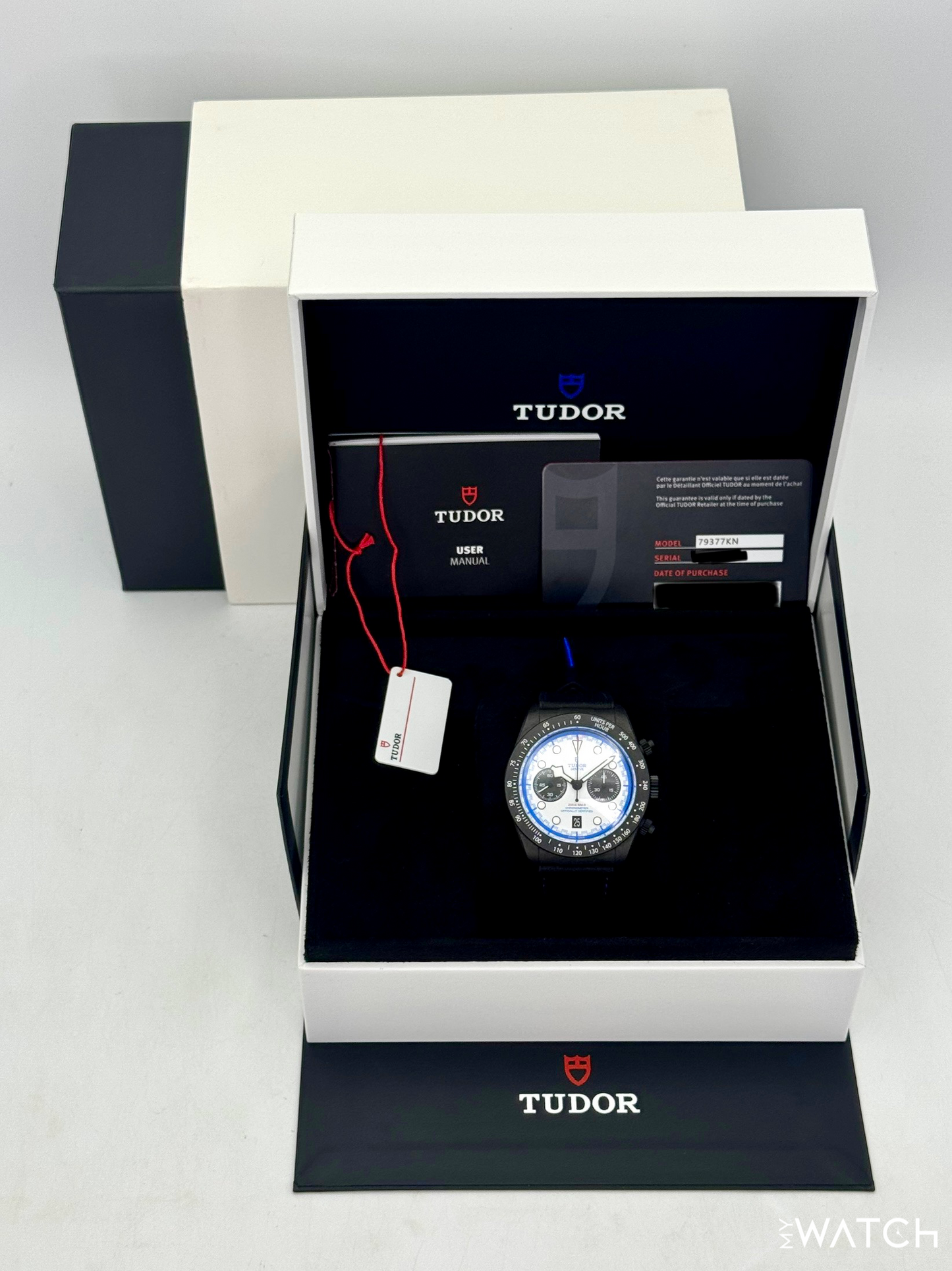 NEW 2025 Tudor Black Bay 25 42mm 79377KN Black Carbon White Dial
