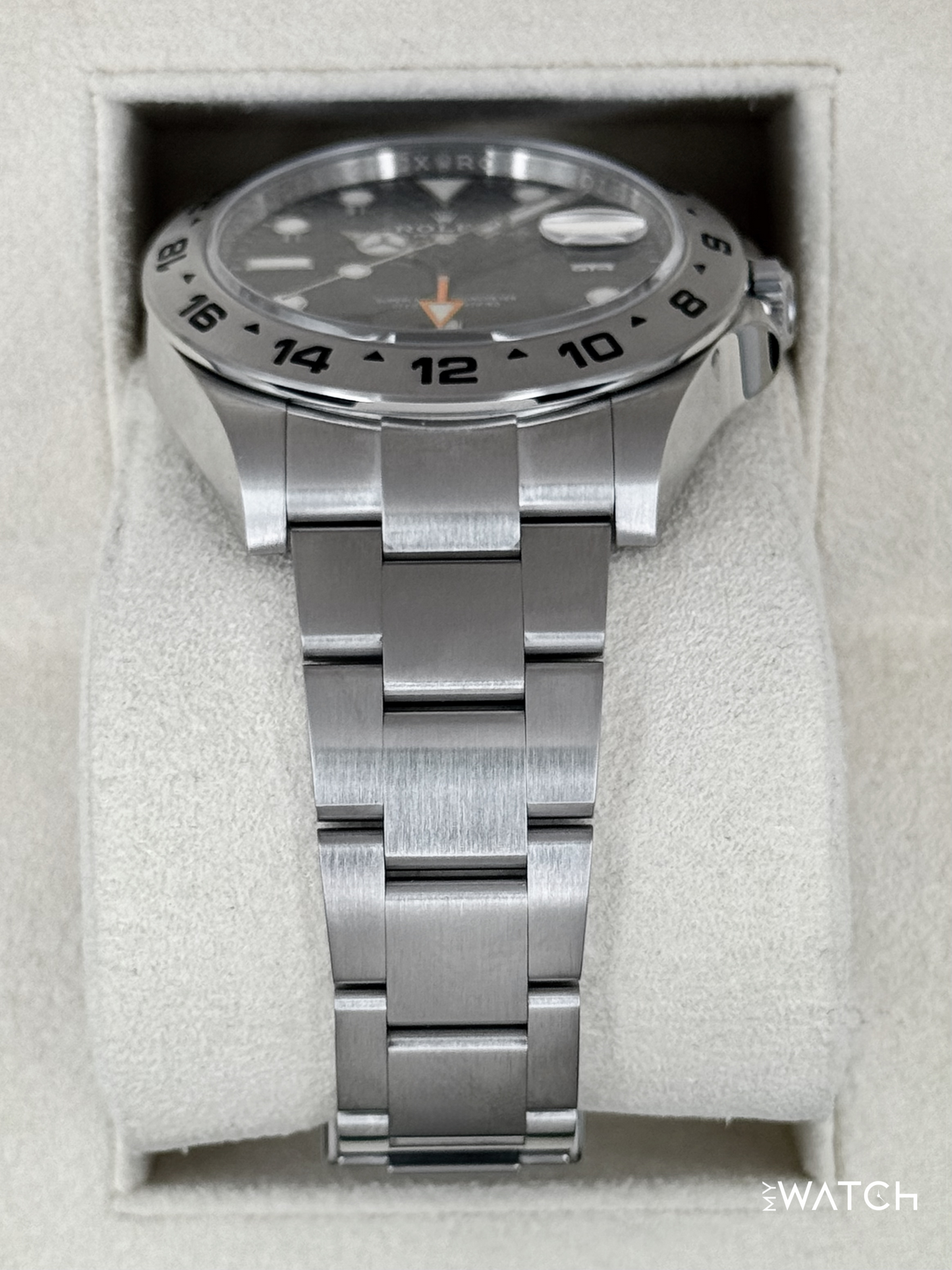 2018 Rolex Explorer II 42mm 216570 Stainless Steel Black Dial - MyWatchLLC