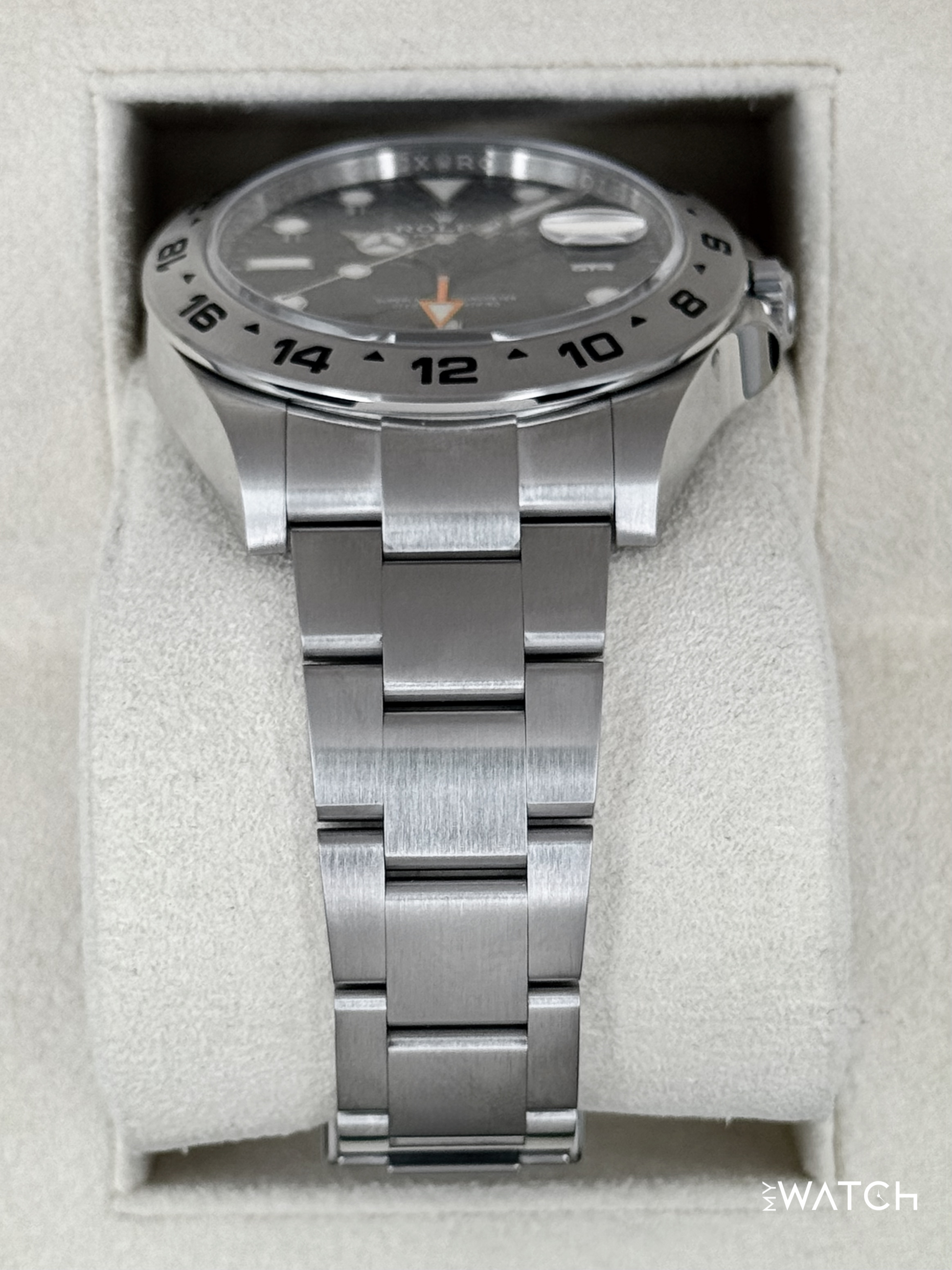 2018 Rolex Explorer II 42mm 216570 Stainless Steel Black Dial - MyWatchLLC