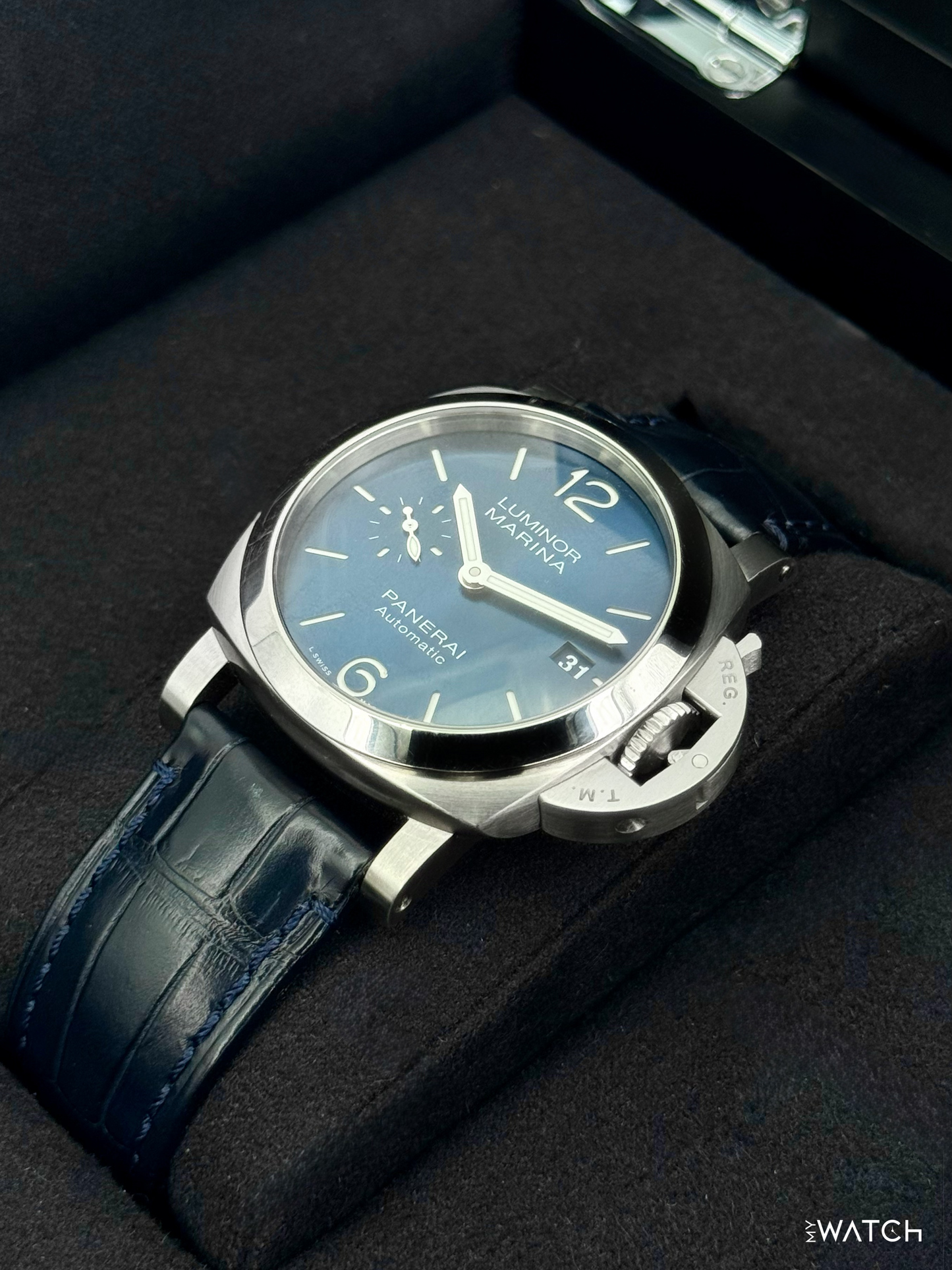 2021 Panerai Luminor Marina Quaranta 40mm PAM01270 Stainless Steel Blue Dial