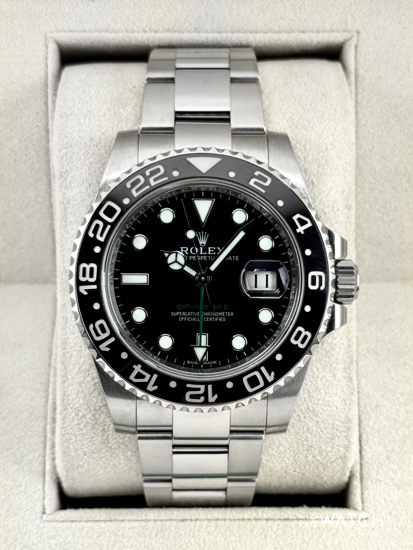 2018 Rolex GMT-Master II 40mm 116710LN Stainless Steel Black Dial