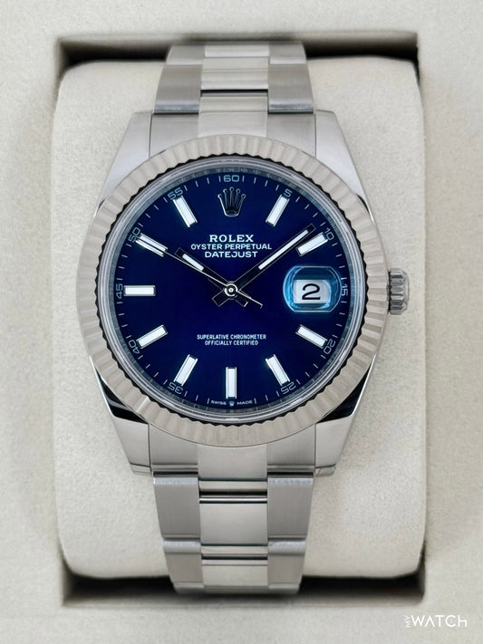 NEW 2025 Rolex Datejust 41mm 126334 Stainless Steel Oyster Blue Dial