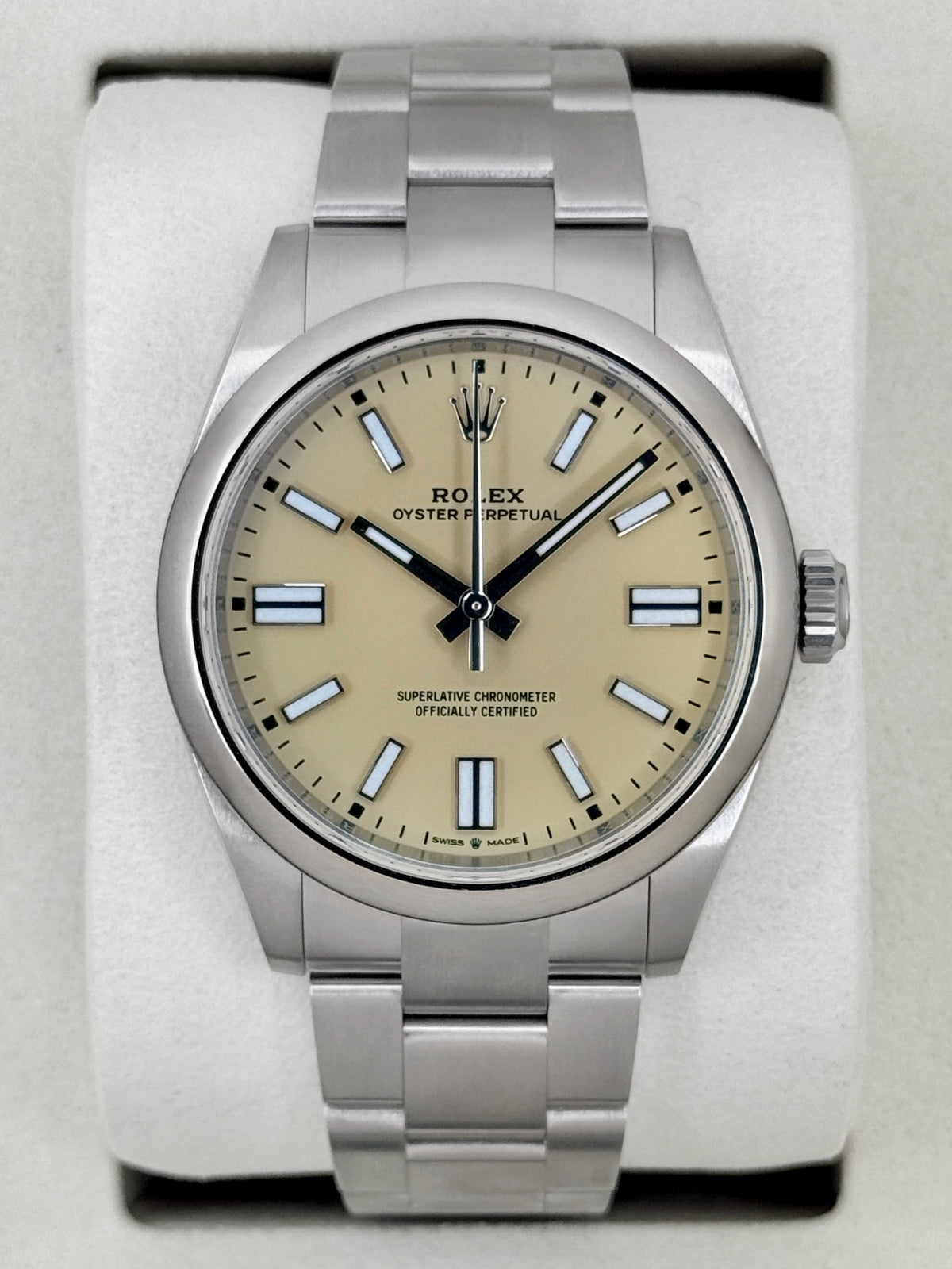 NEW 2026 Rolex Oyster Perpetual 41mm 134300 Beige Dial (NEW STYLE CARD)