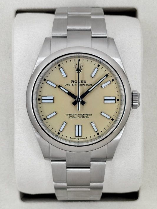 NEW 2026 Rolex Oyster Perpetual 41mm 134300 Beige Dial (NEW STYLE CARD)