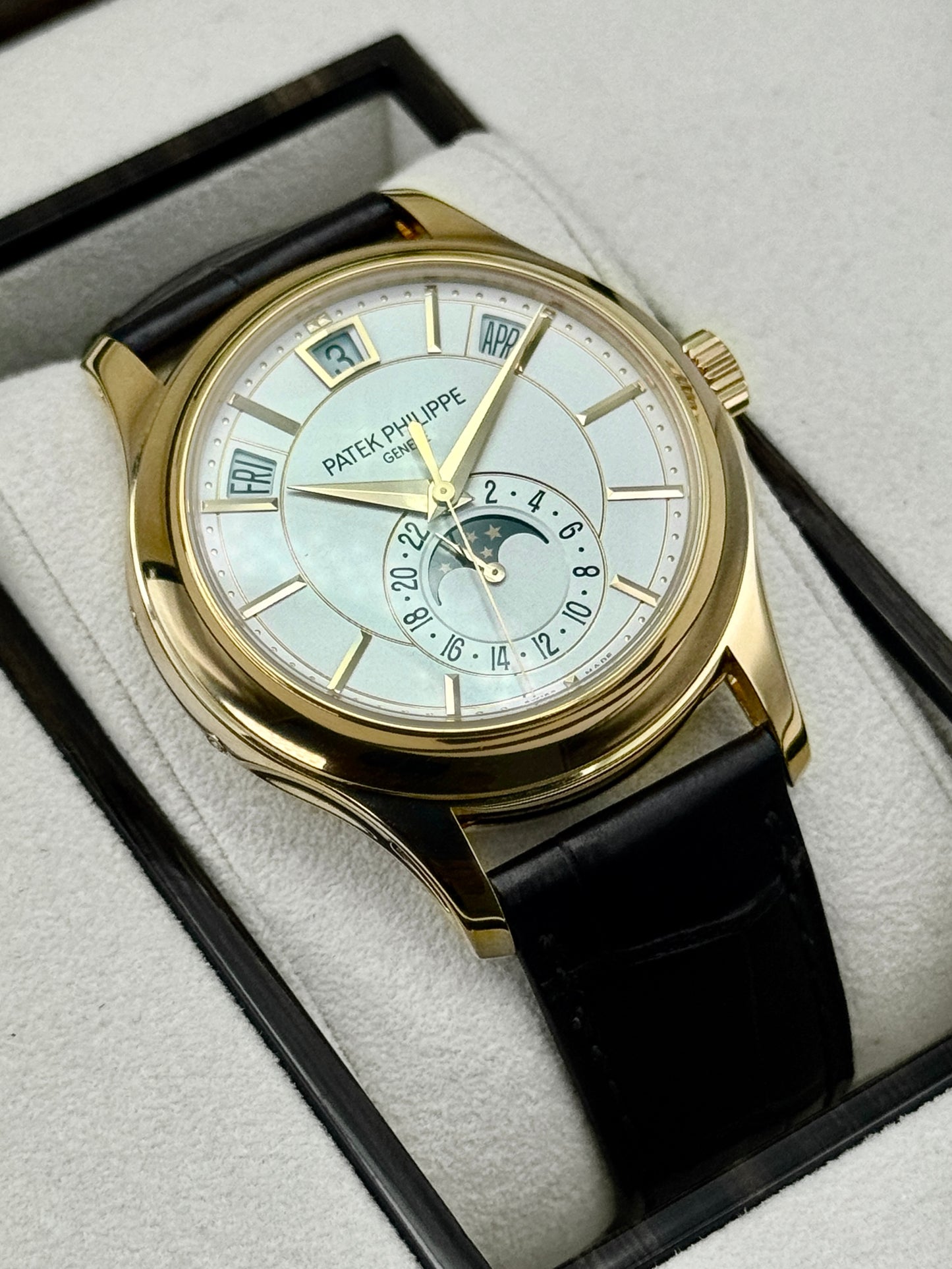 2019 Patek Philippe Annual Calendar 40mm 5205R Rose Gold White Dial