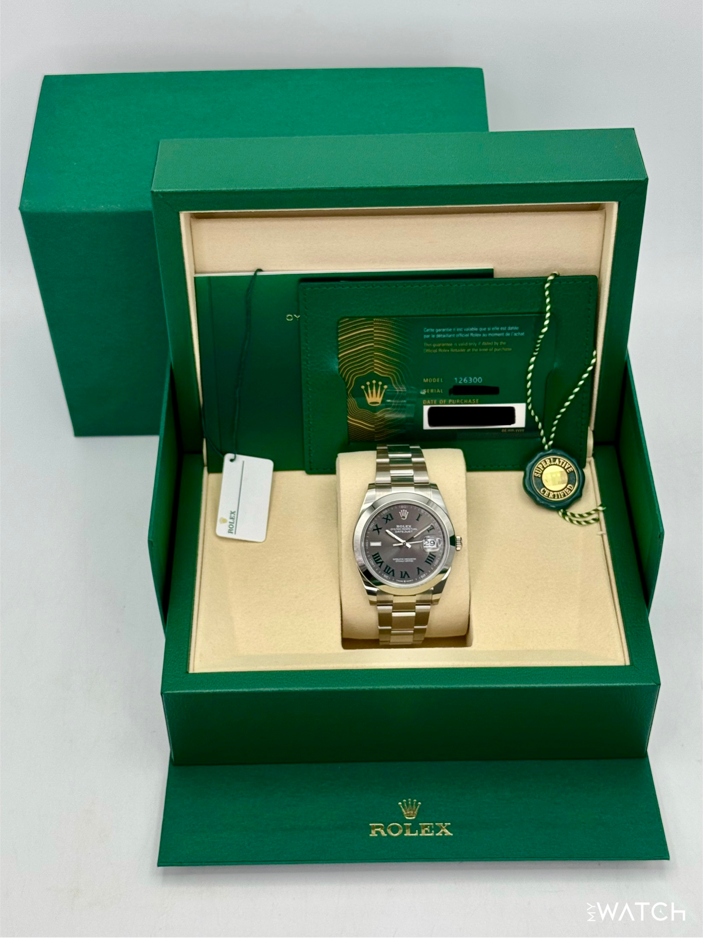 NEW 2025 Rolex Datejust 41mm 126300 Wimbledon Dial Oyster