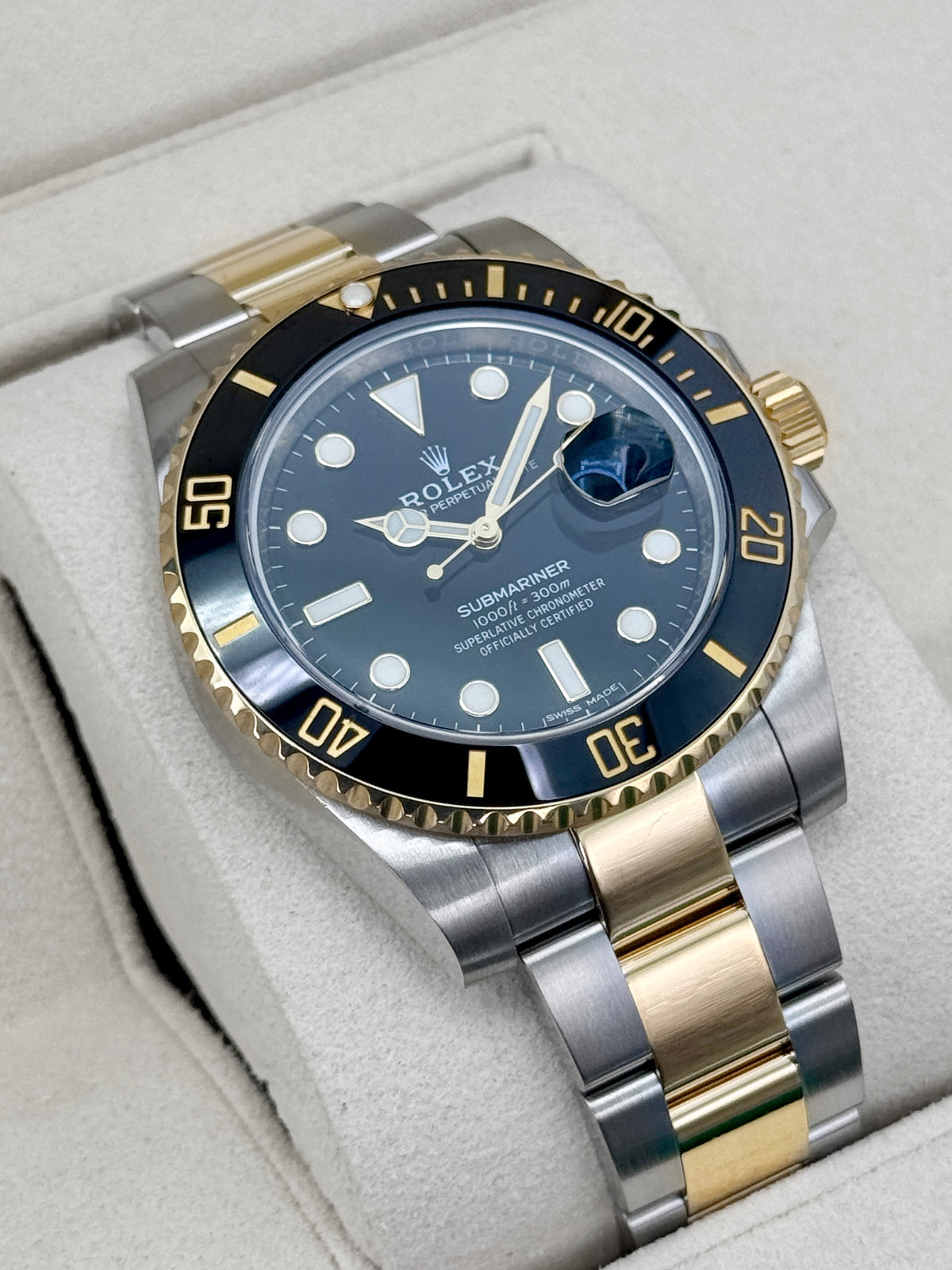 2019 Rolex Submariner 41mm 116613LN Two-Tone Black Dial