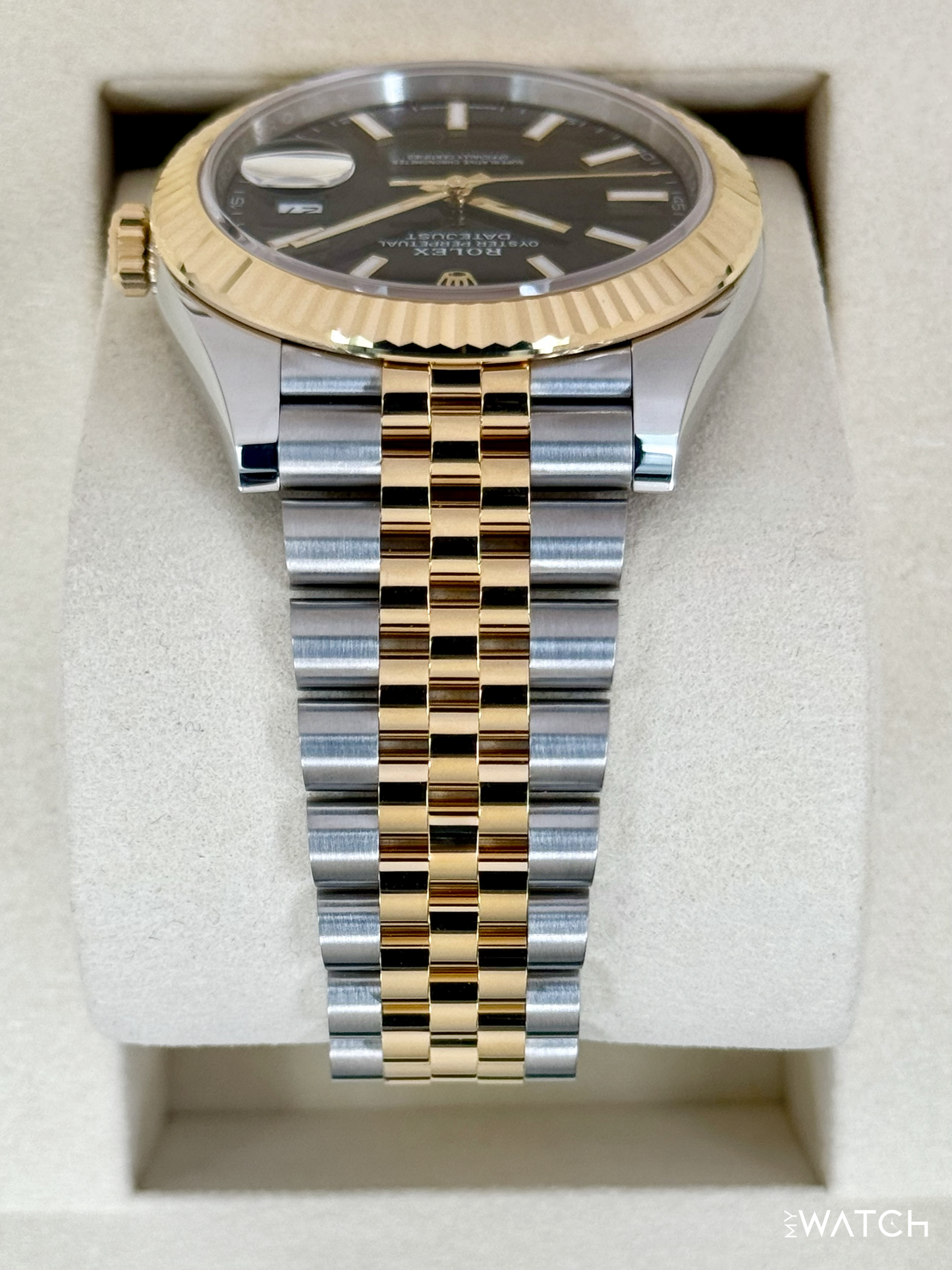 NEW 2025 Rolex Datejust 41mm 126333 Two-Tone Jubilee Black Dial