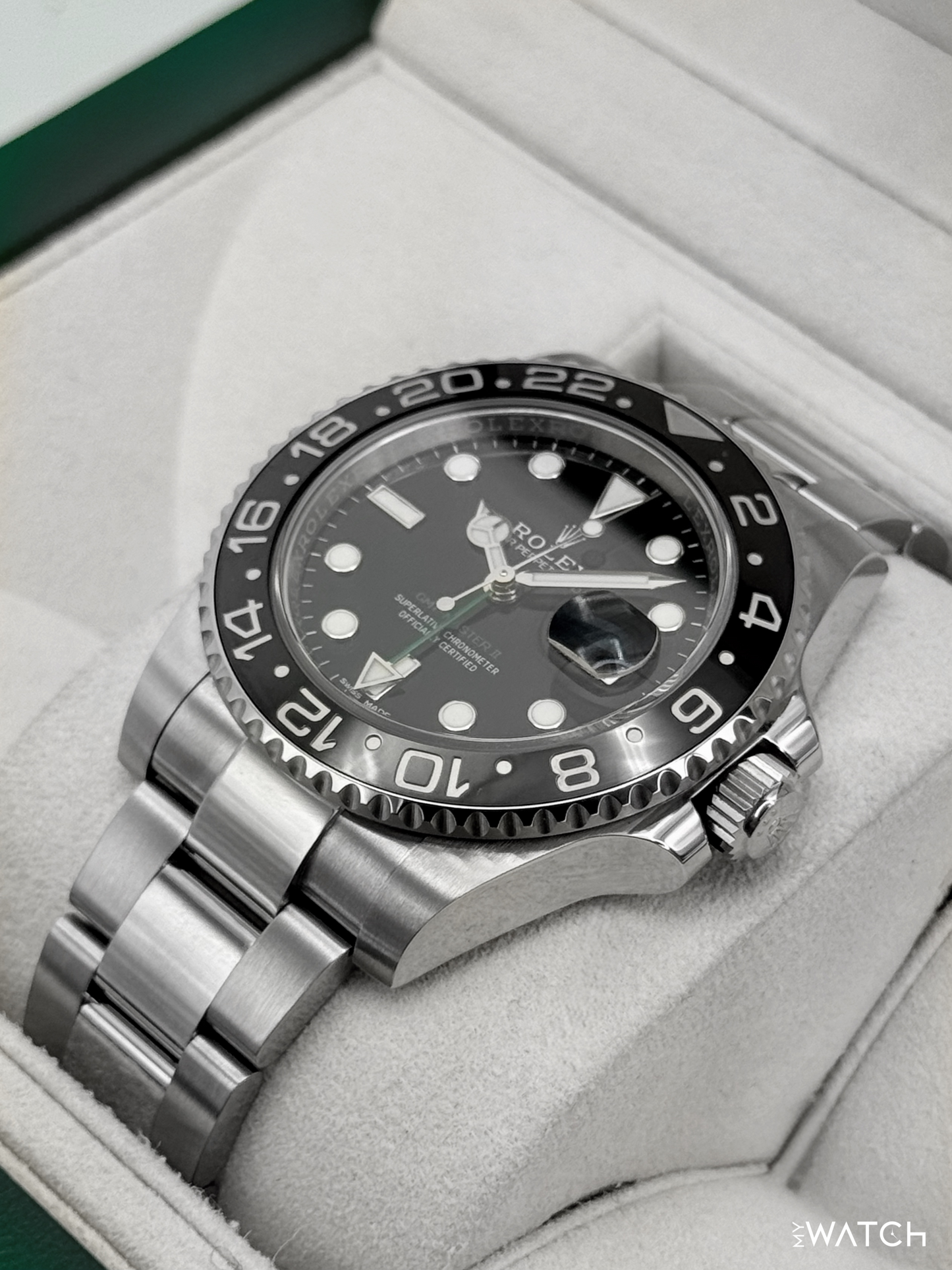 2018 Rolex GMT-Master II 40mm 116710LN Stainless Steel Black Dial - MyWatchLLC