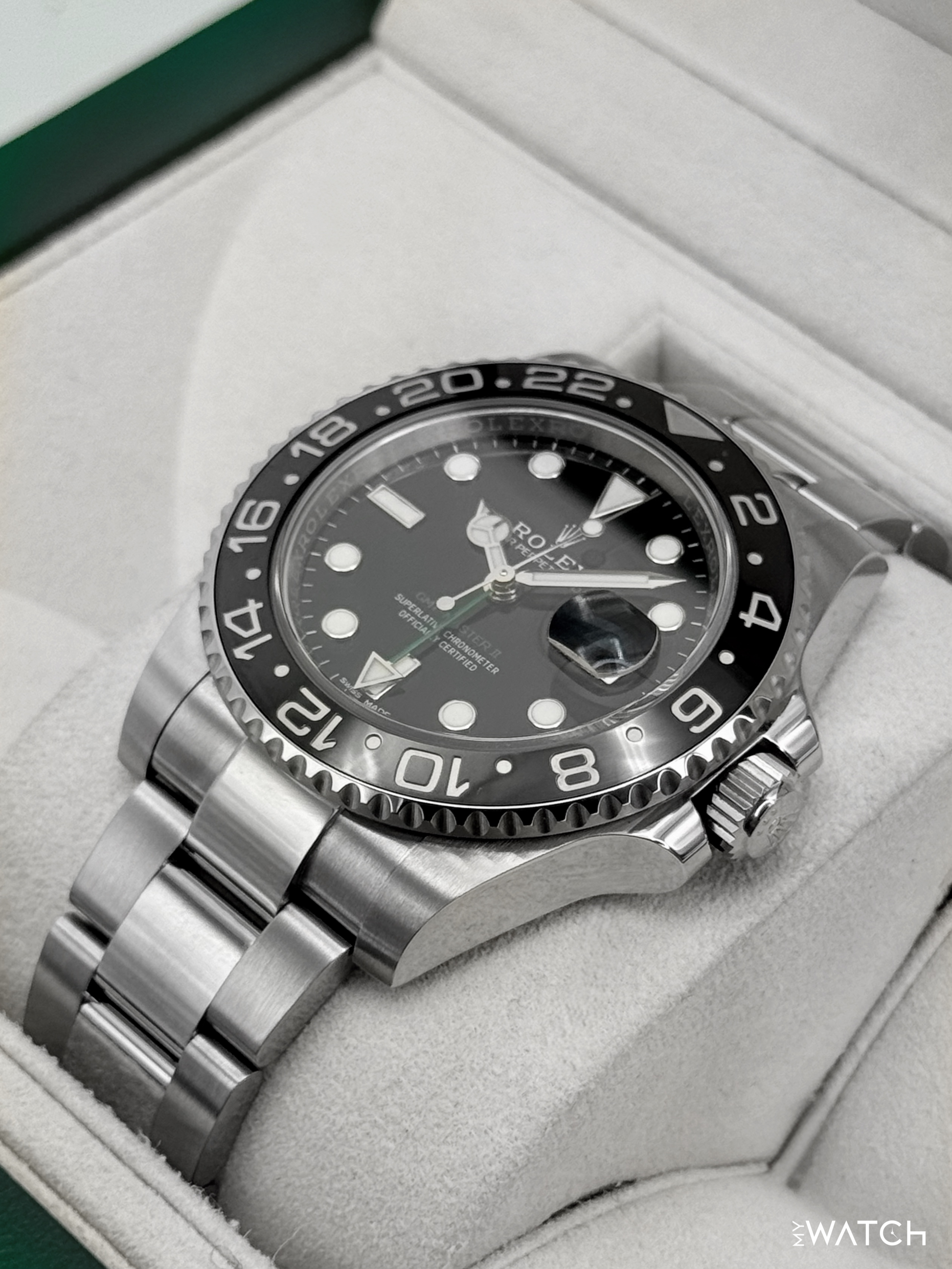 2018 Rolex GMT-Master II 40mm 116710LN Stainless Steel Black Dial - MyWatchLLC