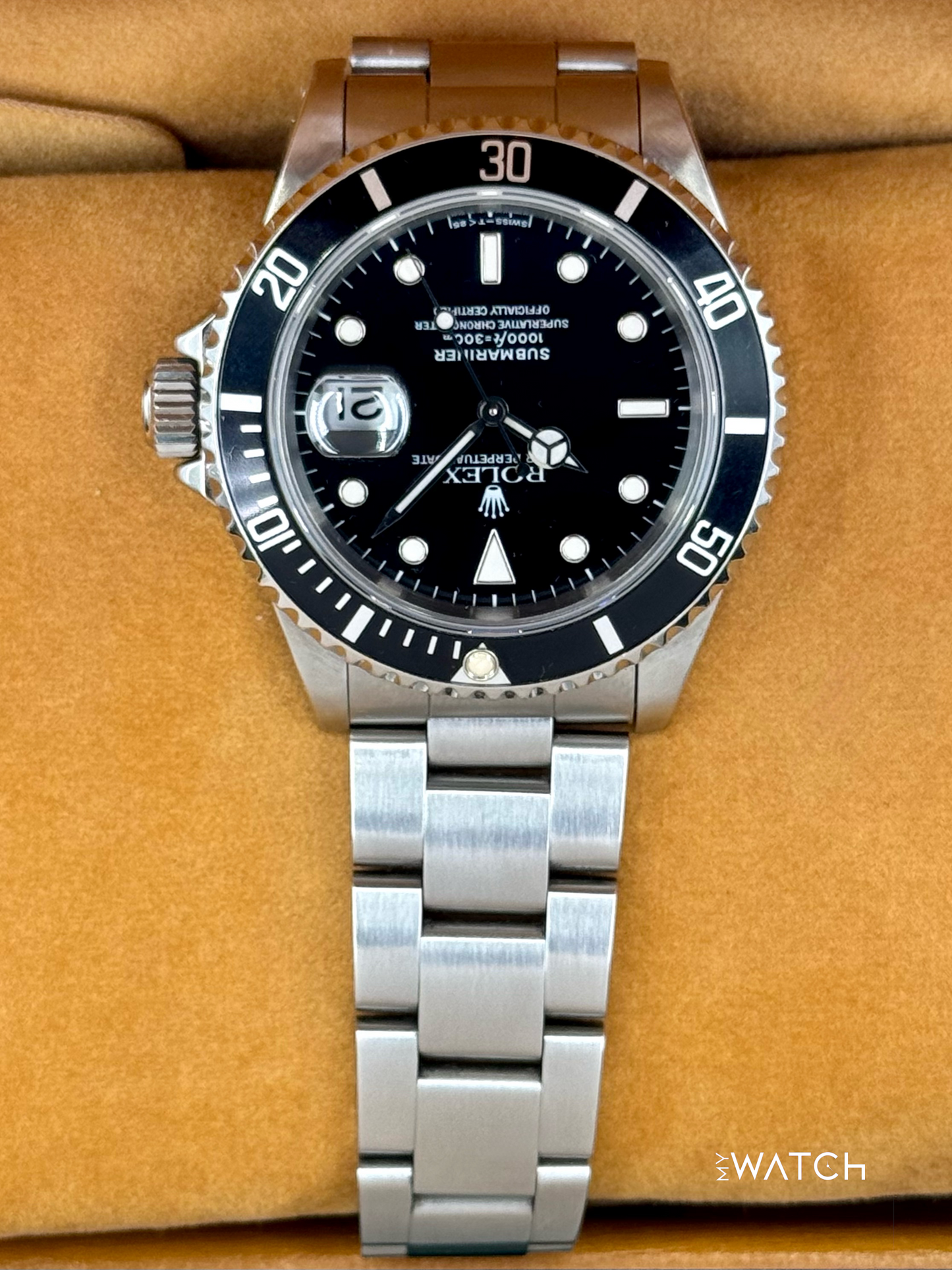 1993 Rolex Submariner 40mm 16610 Stainless Steel Black Dial - MyWatchLLC