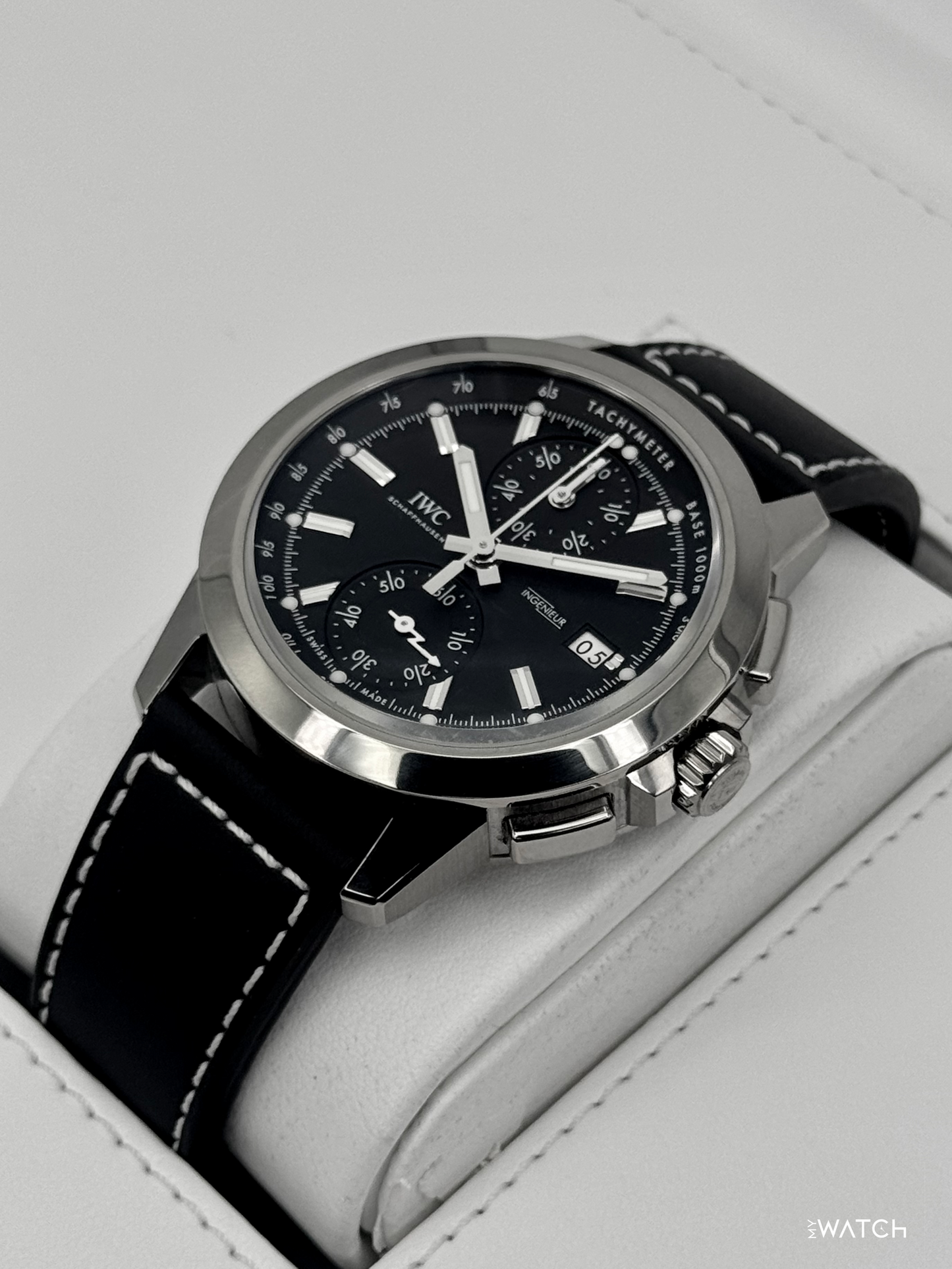 2018 IWC Ingenieur Chronograph Sport 44mm IW380901 Stainless Steel Black Dial