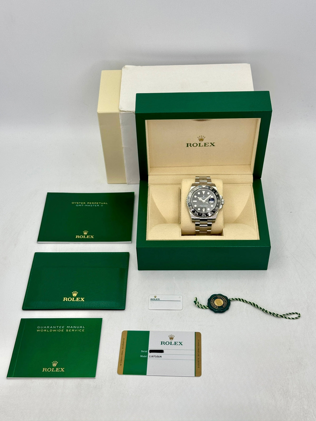 2018 Rolex GMT-Master II 40mm 116710LN Stainless Steel Black Dial