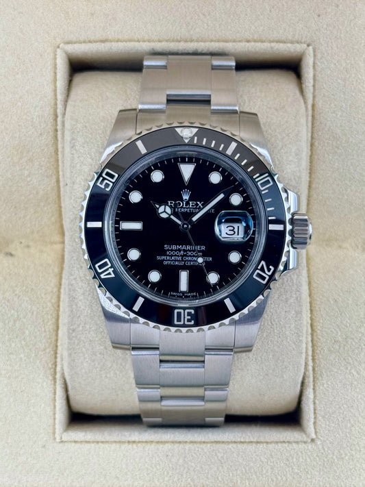 2015 Rolex Submariner 40mm 116610LN Stainless Steel Black Dial