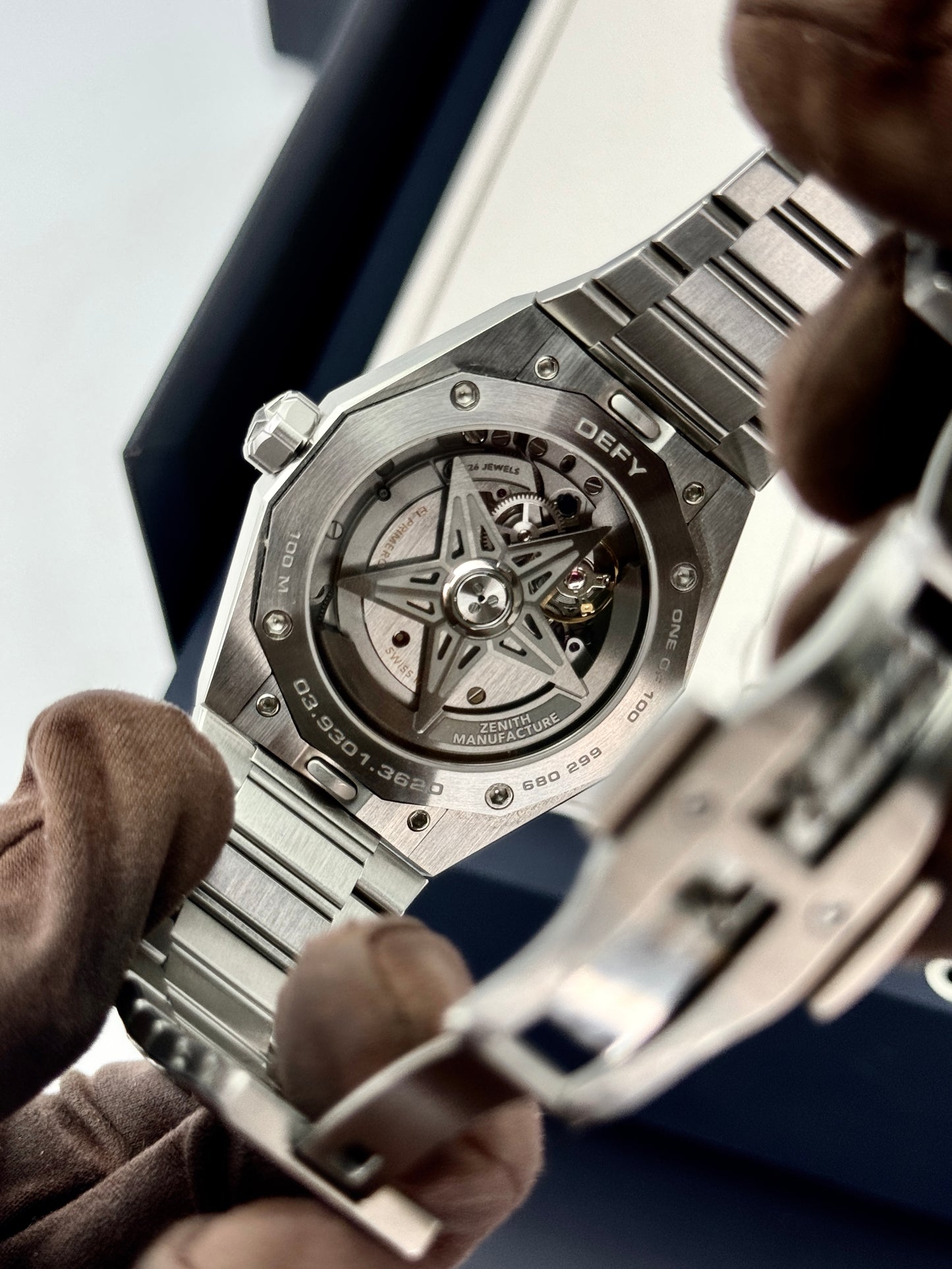 Zenith Defy Skyline 41mm 03.9301.3620/18.I001 Stainless Steel Pink Dial