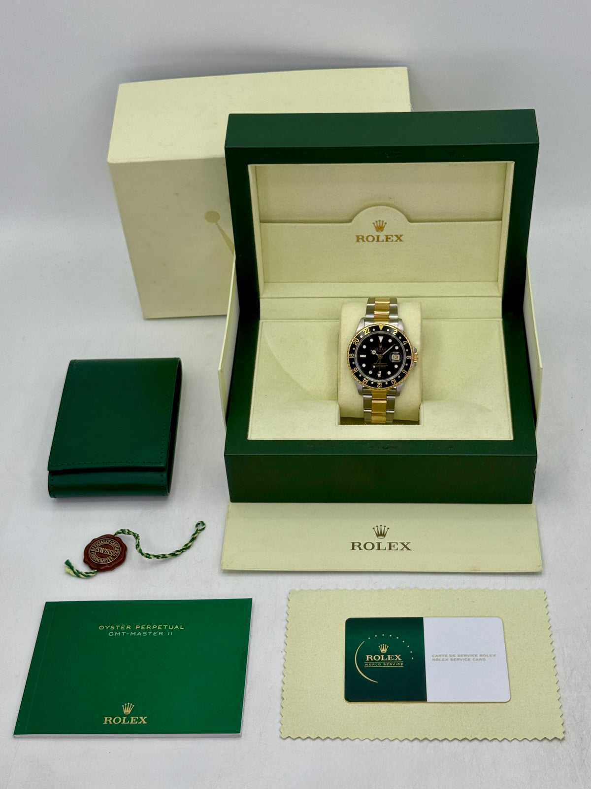 1991 Rolex GMT-Master II 40mm 16713LN Two-Tone Oyster Black Dial (RSC)