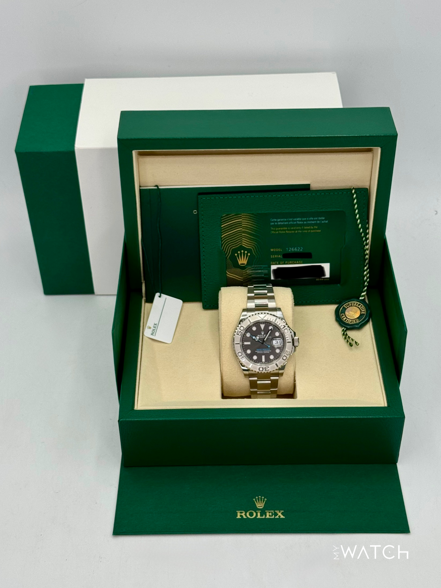 2025 Rolex Yacht-Master 40mm 126622 Stainless Steel Rhodium Dial