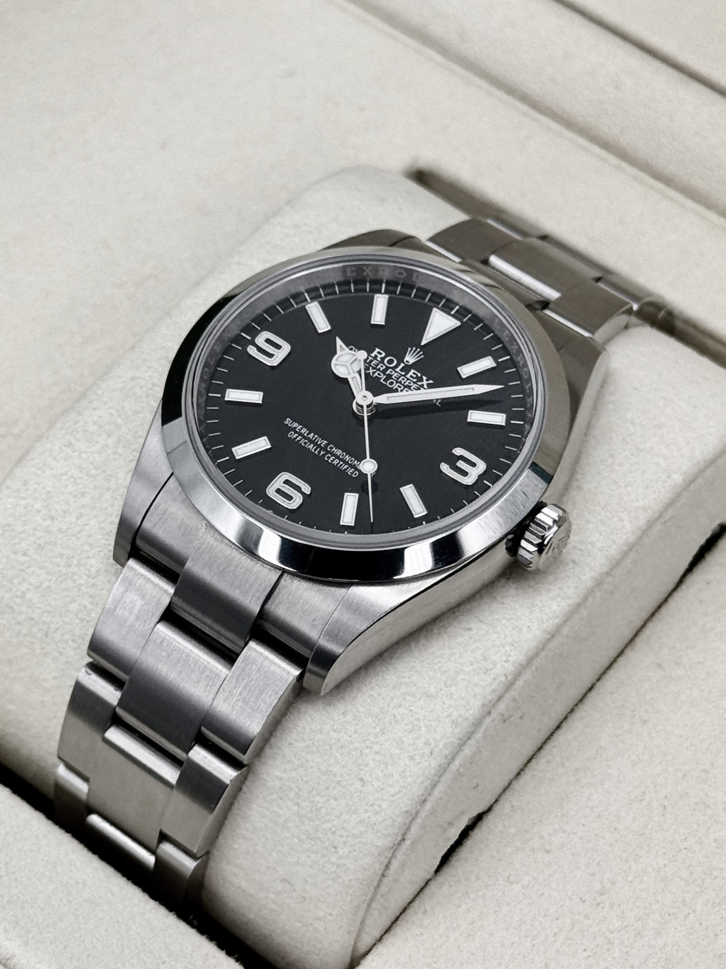2025 Rolex Explorer 36mm 124270 Stainless Steel Black Dial