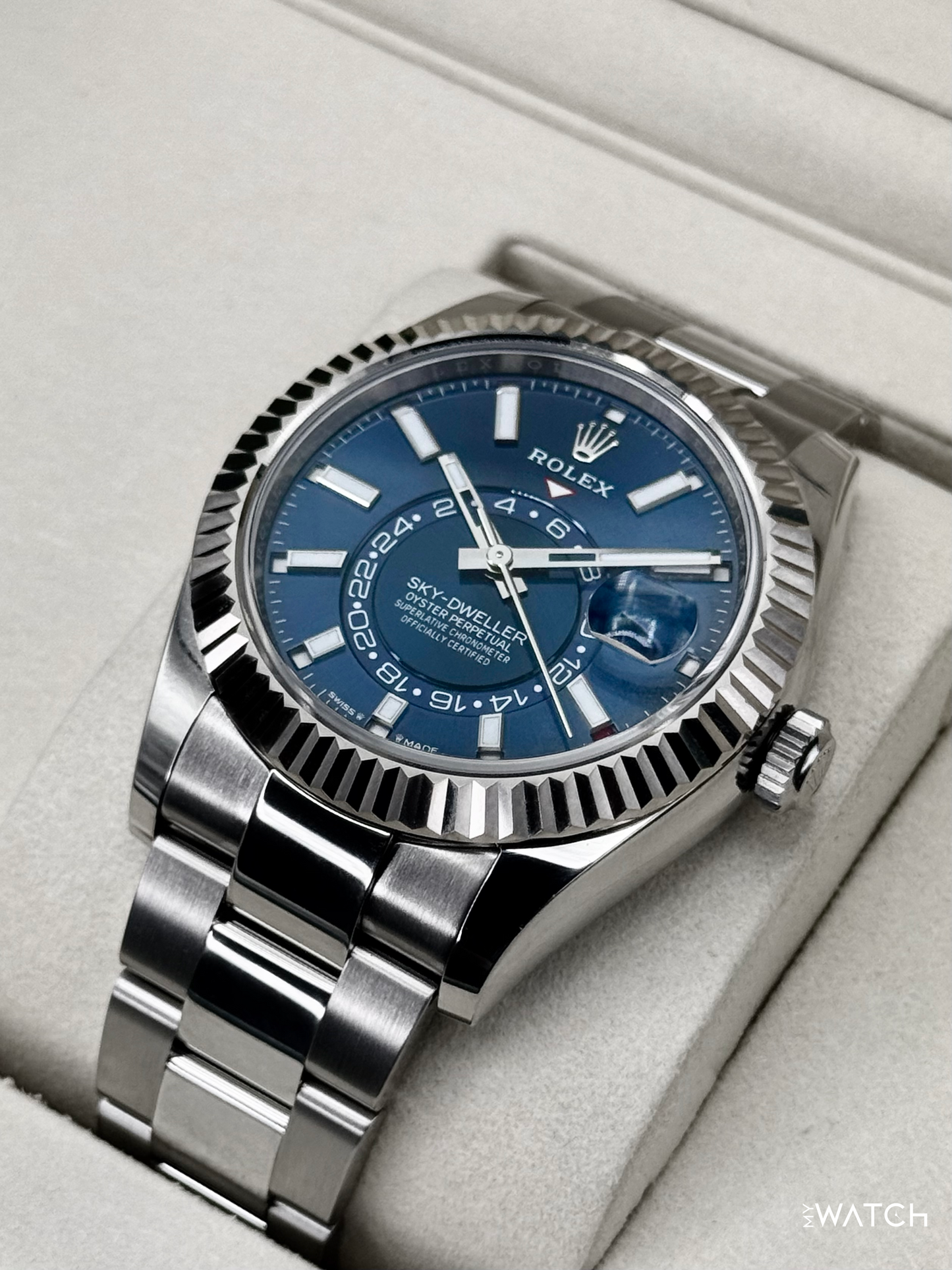 2026 Rolex Sky-Dweller 42mm 336934 Oyster Blue Dial - MyWatchLLC