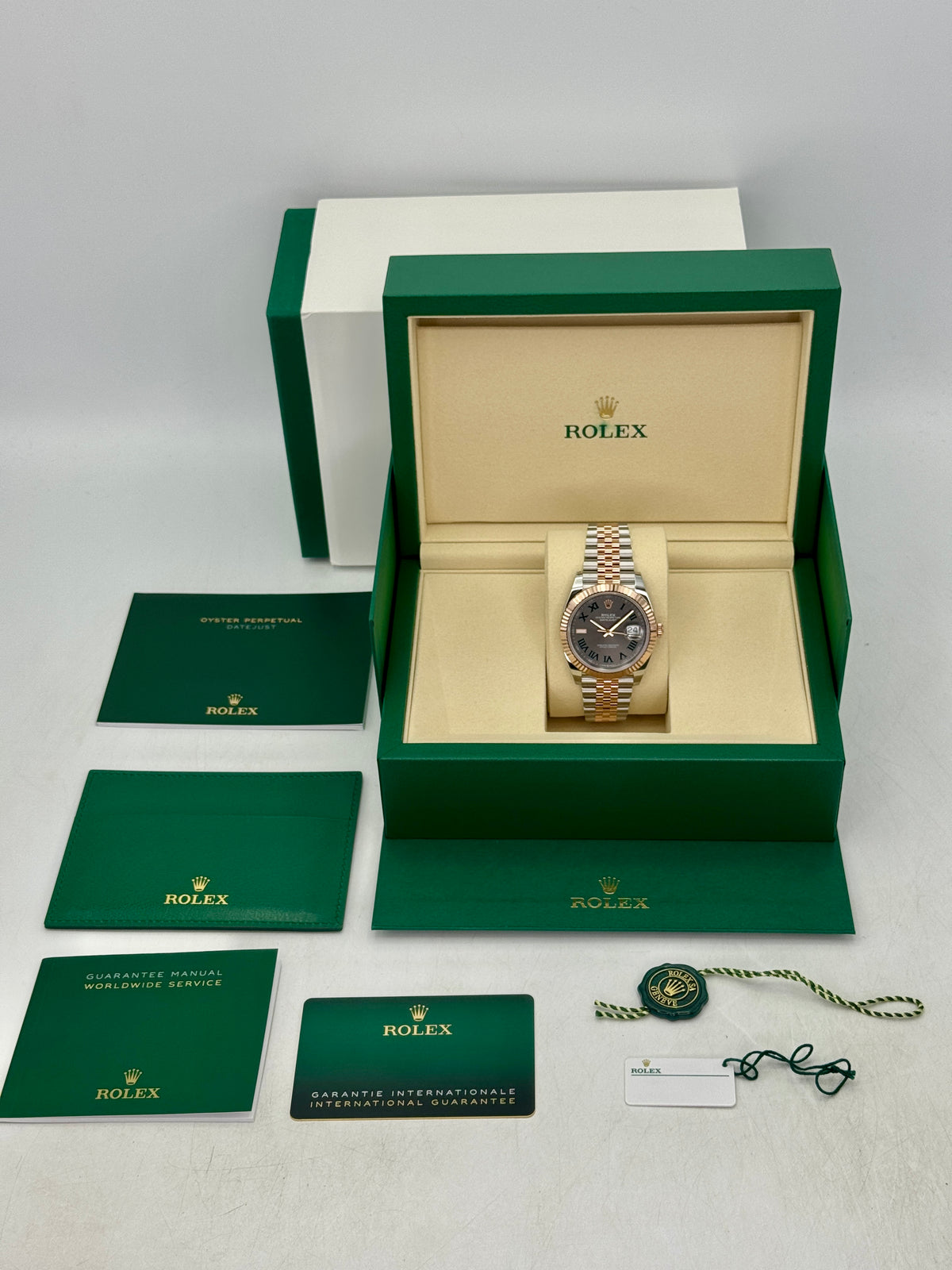 NEW 2026 Rolex Datejust 41mm 126331 Two-Tone Jubilee Wimbledon Dial