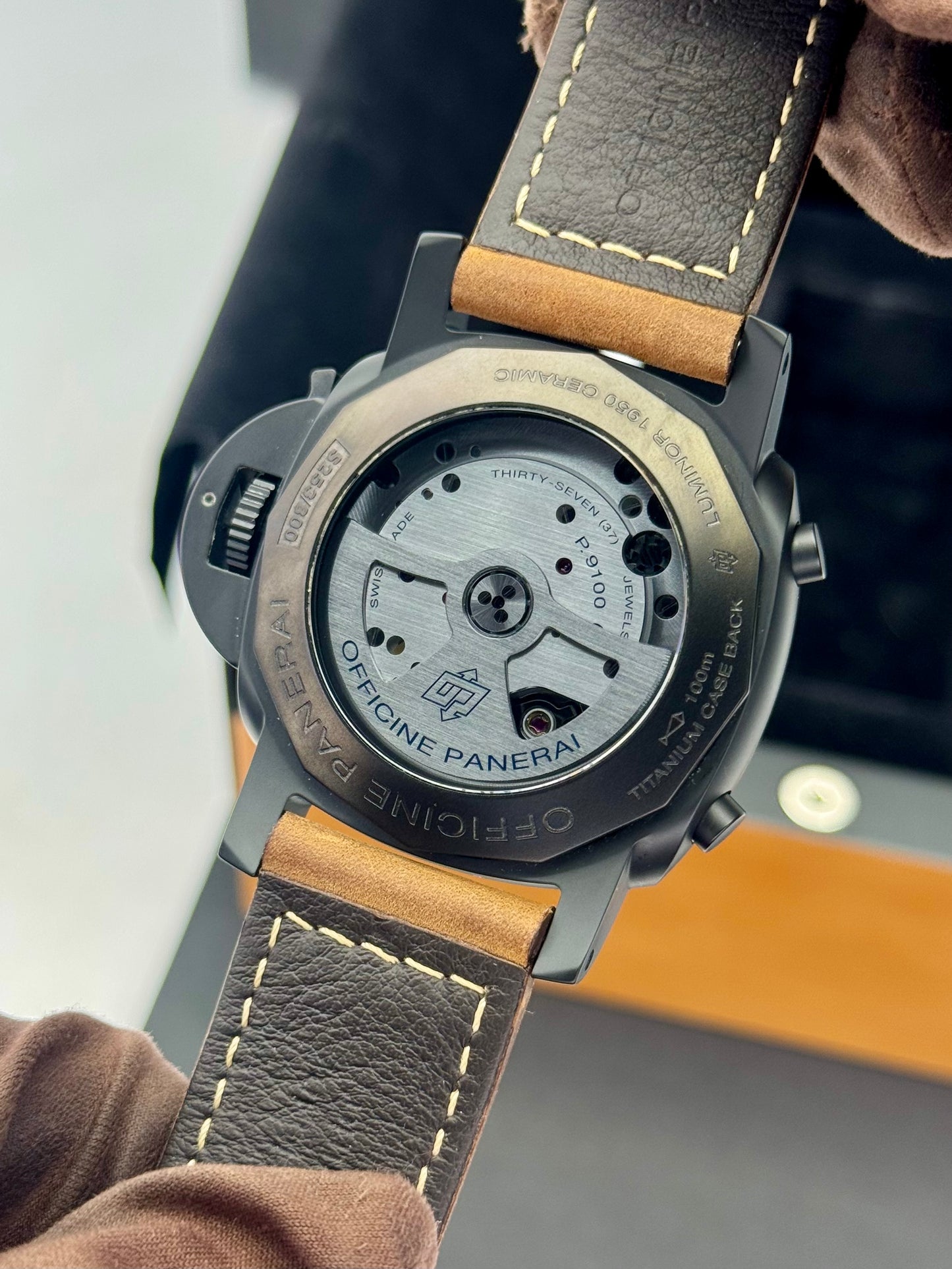 2016 Panerai Luminor 1950 3 Days 44mm PAM00580 Ceramic Black Dial