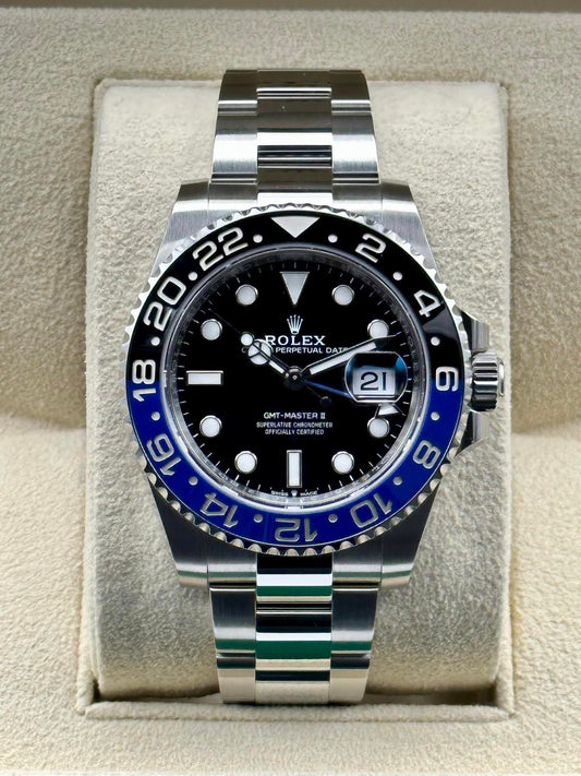 New 2023 GMT-Master II "Batman" 126710BLNR Stainless Steel Oyster - MyWatchLLC